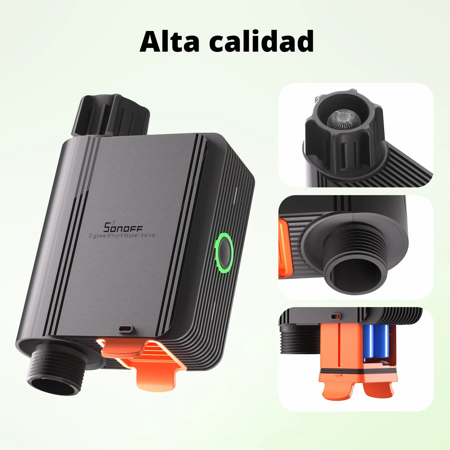 SONOFF Programador Riego Automatico Temporizador Jardín Riego Programado Racionado Mando Distancia Zigbee 3.0 Hub Compatible Alexa Google Home