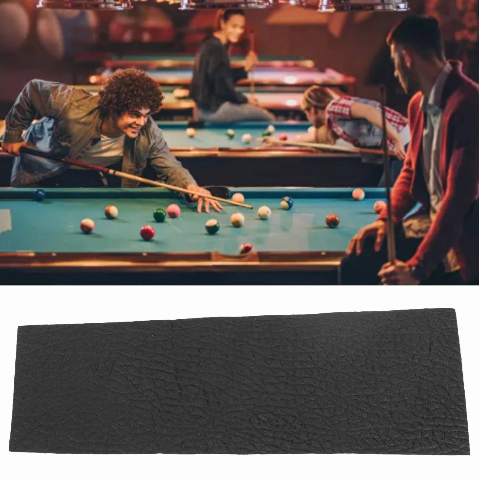 Funda de cuero para taco de billar, empuñadura cómoda y accesorio Snooker Pool Cue Tip Protector