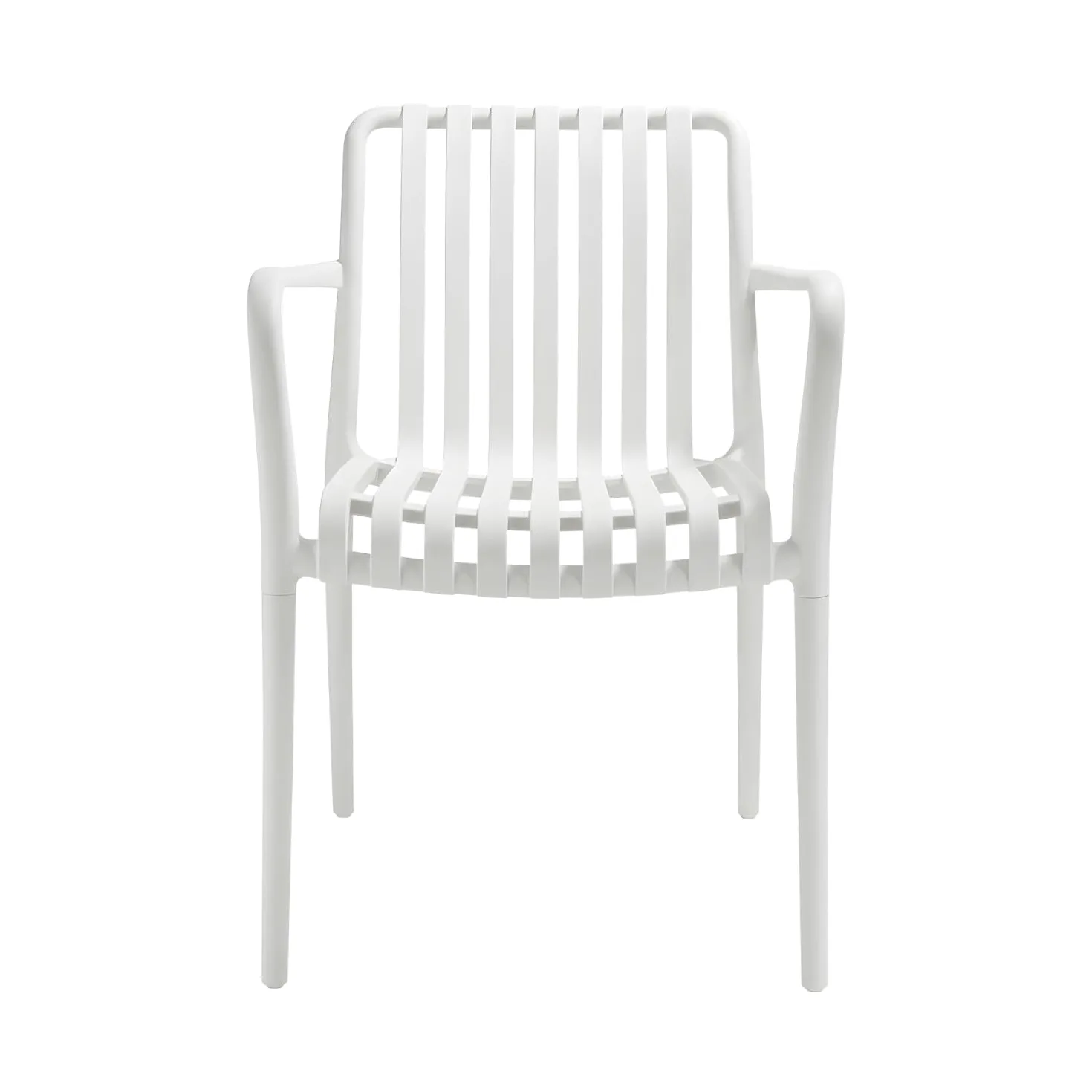 7H SEVEN HOUSE Pack de 6 Sillas Apilables de Exterior con Reposabrazos Kaia en Polipropileno 7house | Práctico y Ligero