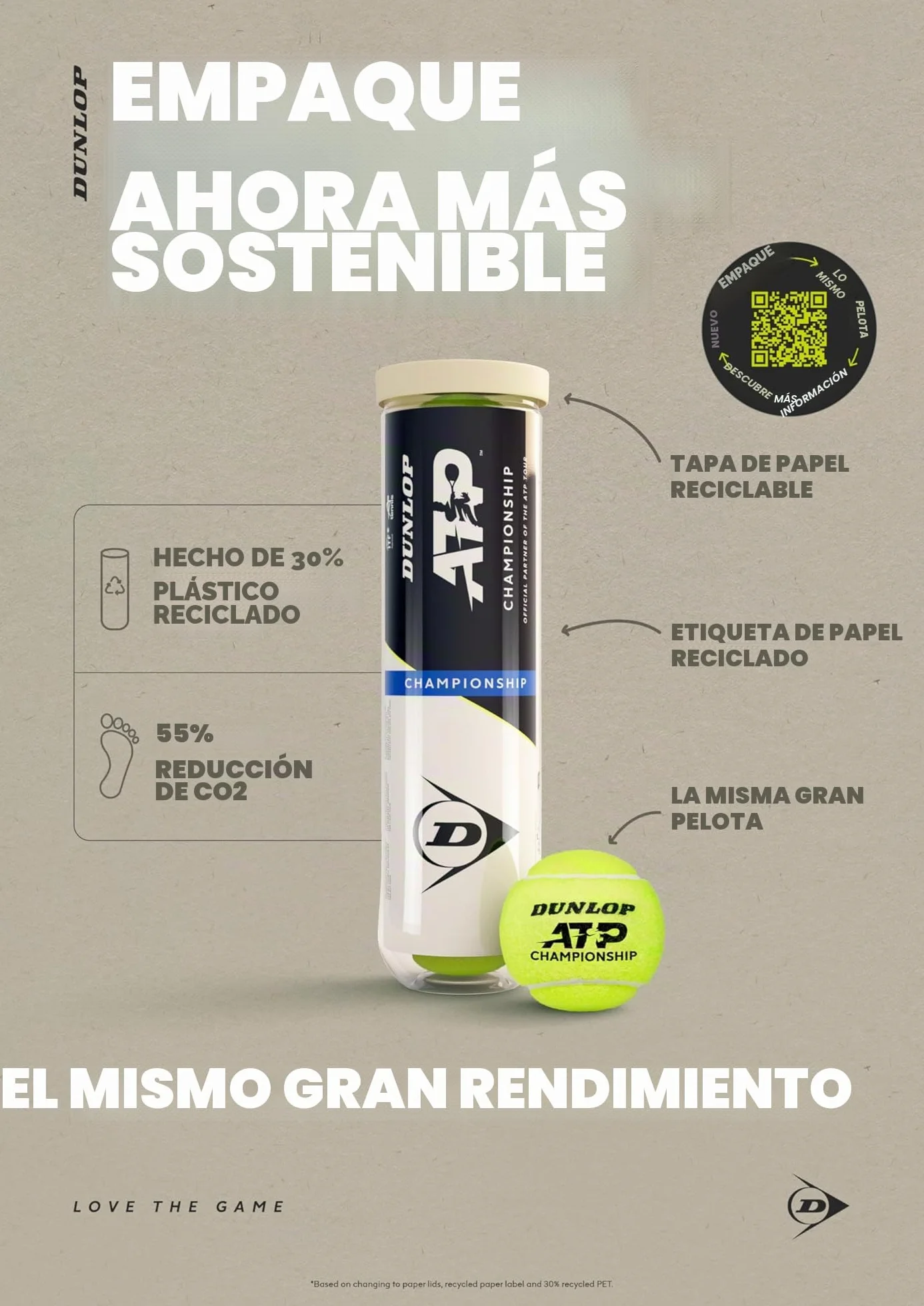 DUNLOP Campeonato ATP Pelotas de Tenis
