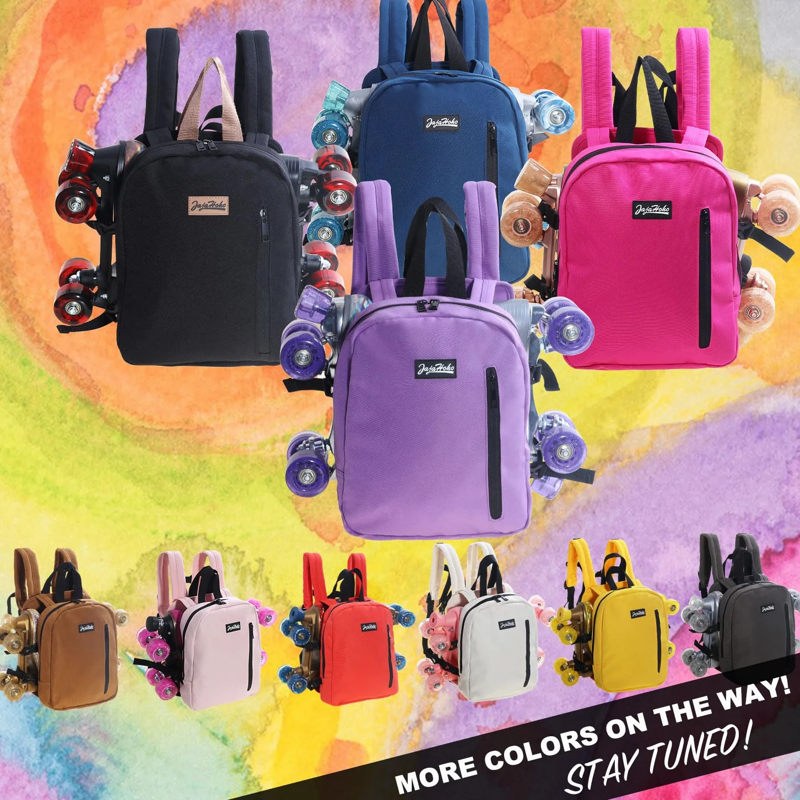 Bolsas de Patines para Mujeres y Hombres, Mochila Deportiva Multifuncional para Patines de Ruedas, Hielo y en Línea