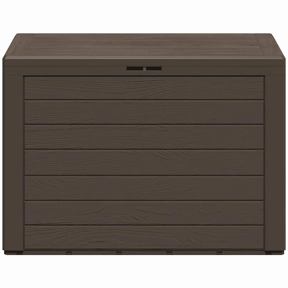 vidaXL Caja de Almacenamiento de Jardín Baúl 78x44x55 cm Marrón
