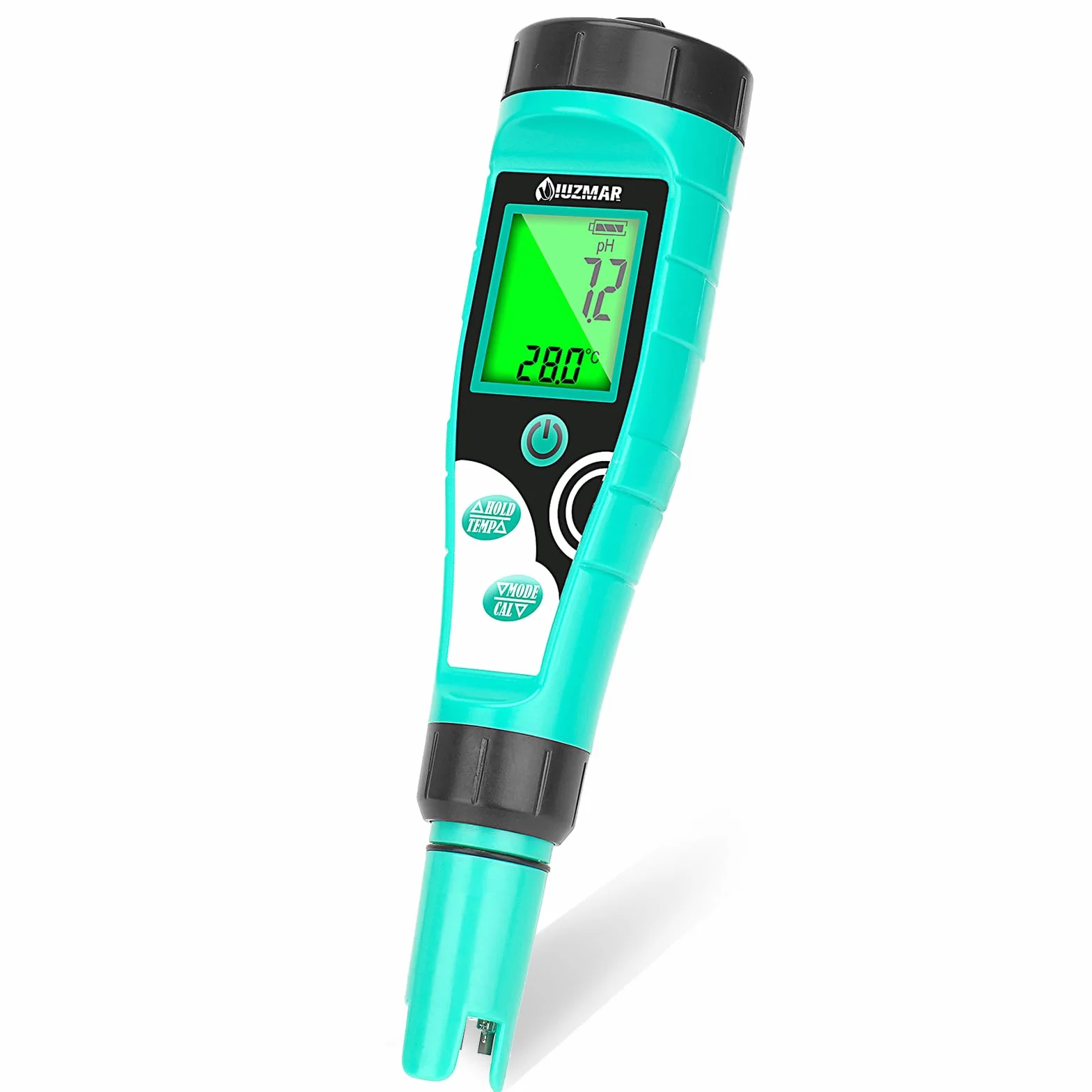 UIUZMAR Medidor de Cloro y pH Piscina, Medidor de Salinidad y Cloro Libre Digital, Comprobador de 7 en 1 pH, EC, TDS, Salinidad, ORP y Cloro para Piscinas, Hidroponía, Acuarios, Spas