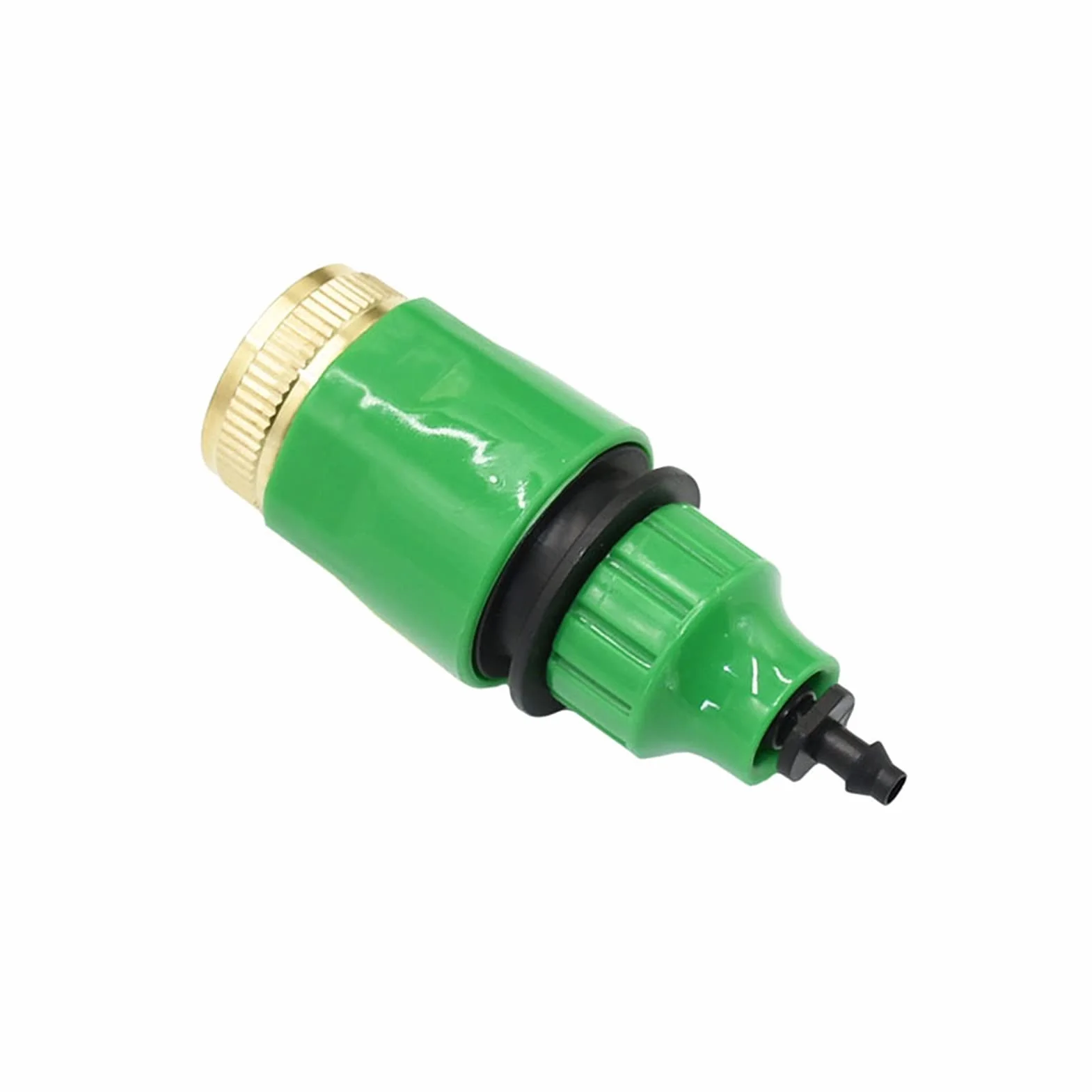 Adaptador de manguera de jardín Riego de latón hilo hembra de 3/4 a 1/4"Manguera de jardín Acoplamiento rápido 3/4 a 8/11 Irrigación de goteo 1/4" Adaptador de manguera 10pcs (Color : Green)