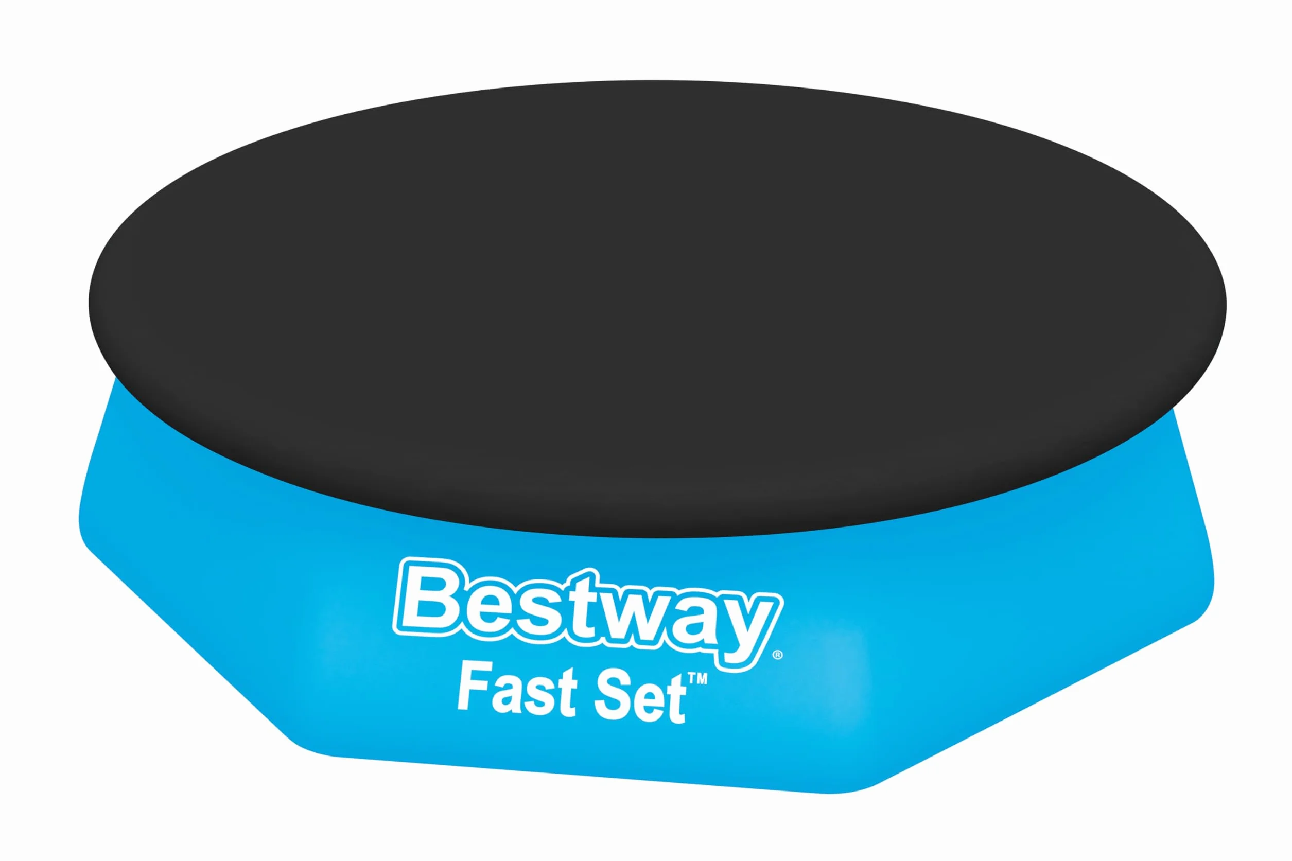 BESTWAY Cobertor de Invierno Redondo Ø240 cm PVC para Piscinas Negro