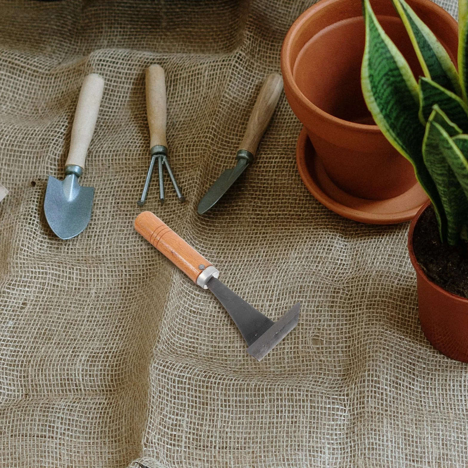 MAGICLULU Herramienta para Descortezar Árboles Mango de Madera y Acero, Cortador de Corteza Práctico y Ergonómico para Jardinería y Plantación de Verduras