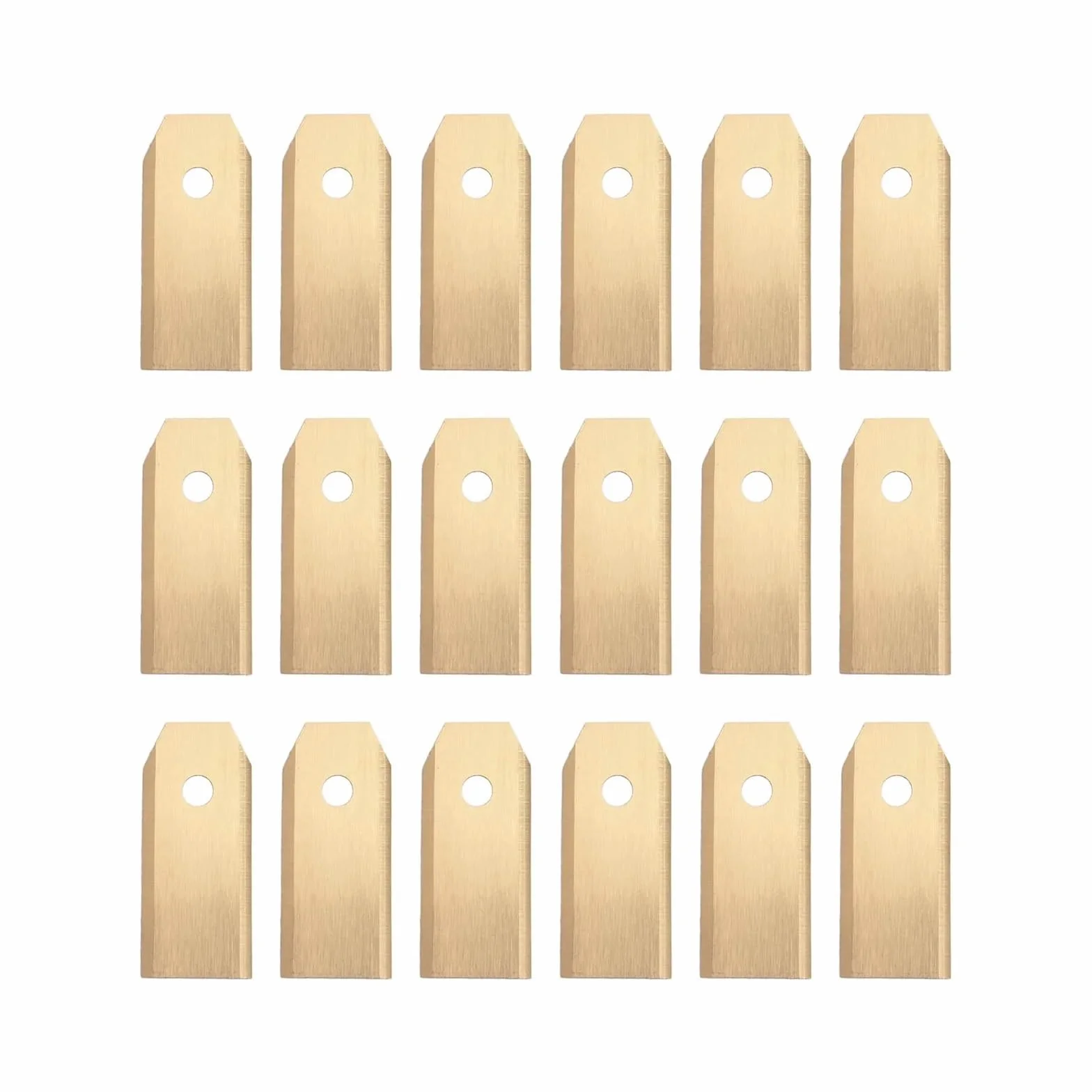 Cuchillas De Repuesto for Cortacésped, Cortadora De Césped De Acero Inoxidable, Compatible Con Cortacésped Robótico | 18pcs gold