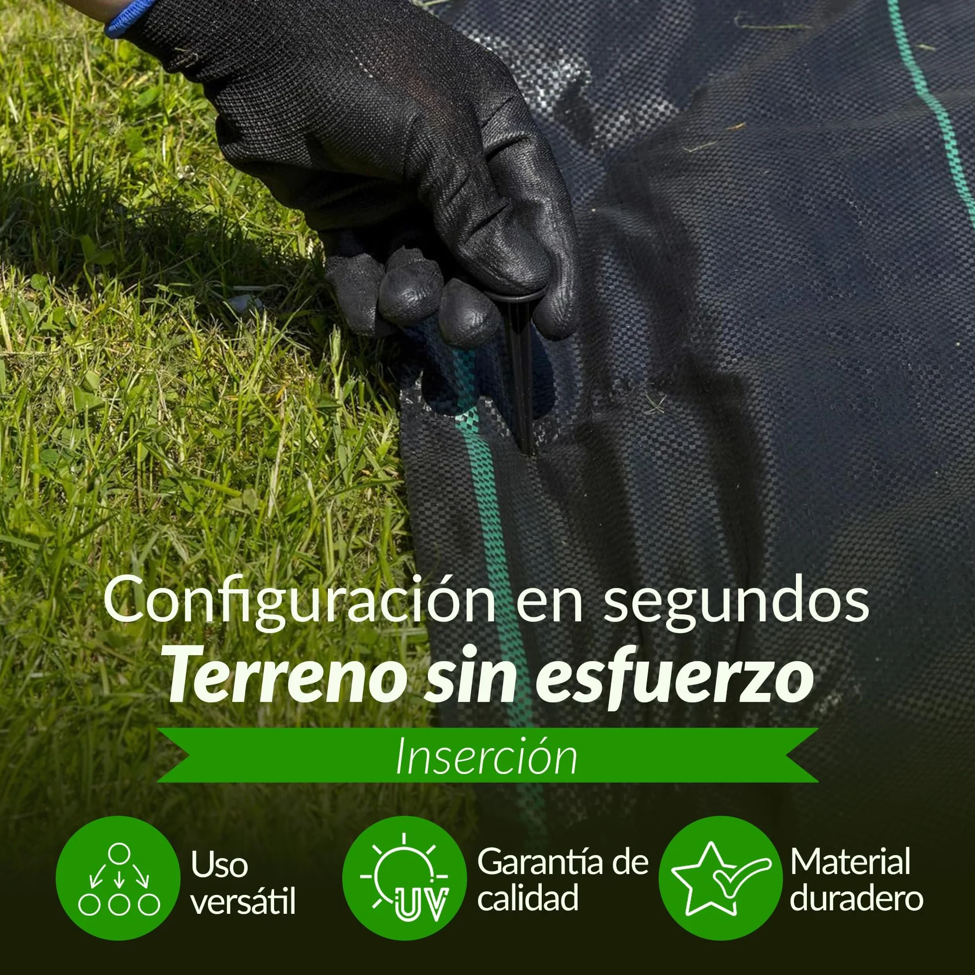 GARDENIX 1000 Unidades terrapeg Anclajes para Suelo piqueta