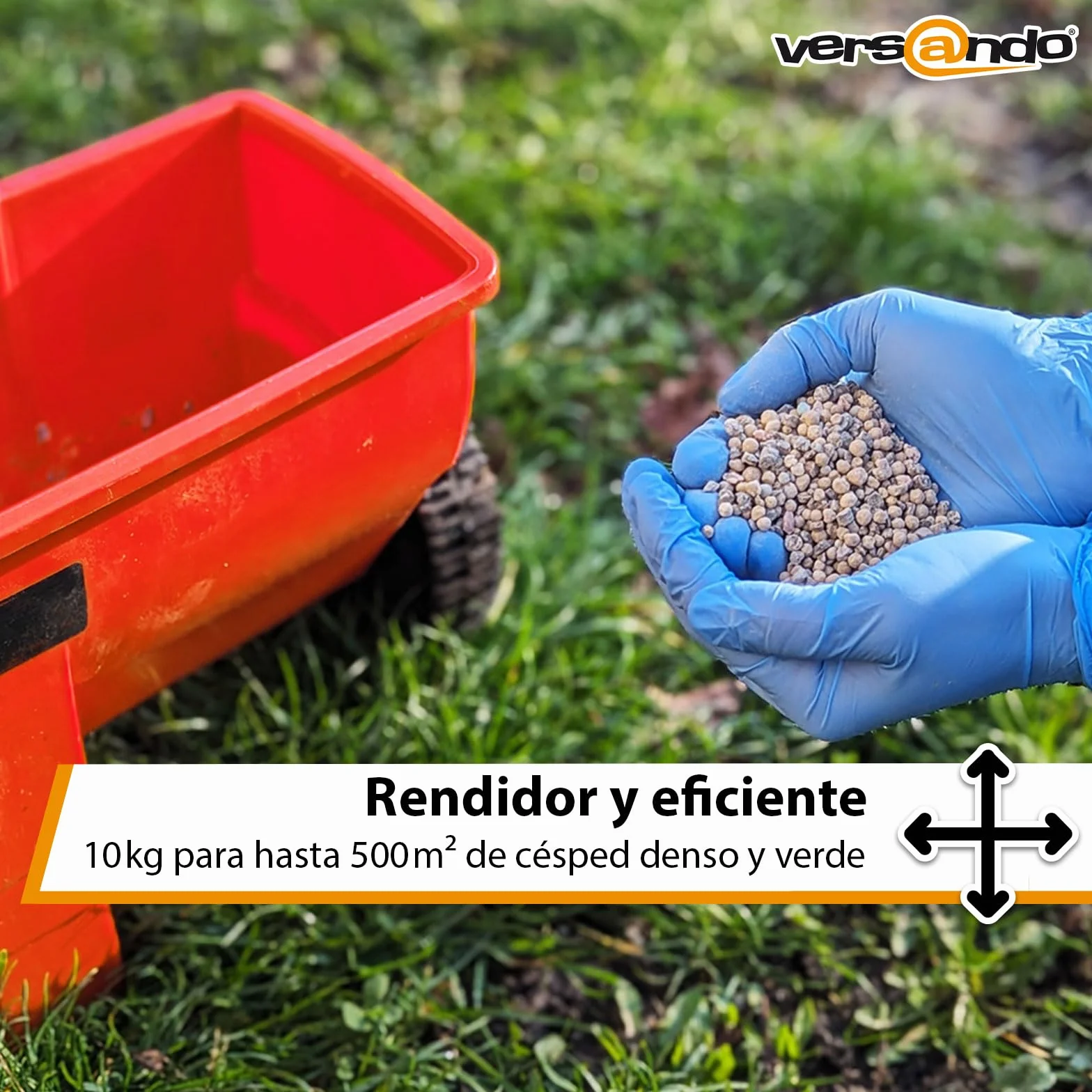 Versando Abono para Césped Verano 5kg 250m² Desplaza Musgo y Malas Hierbas