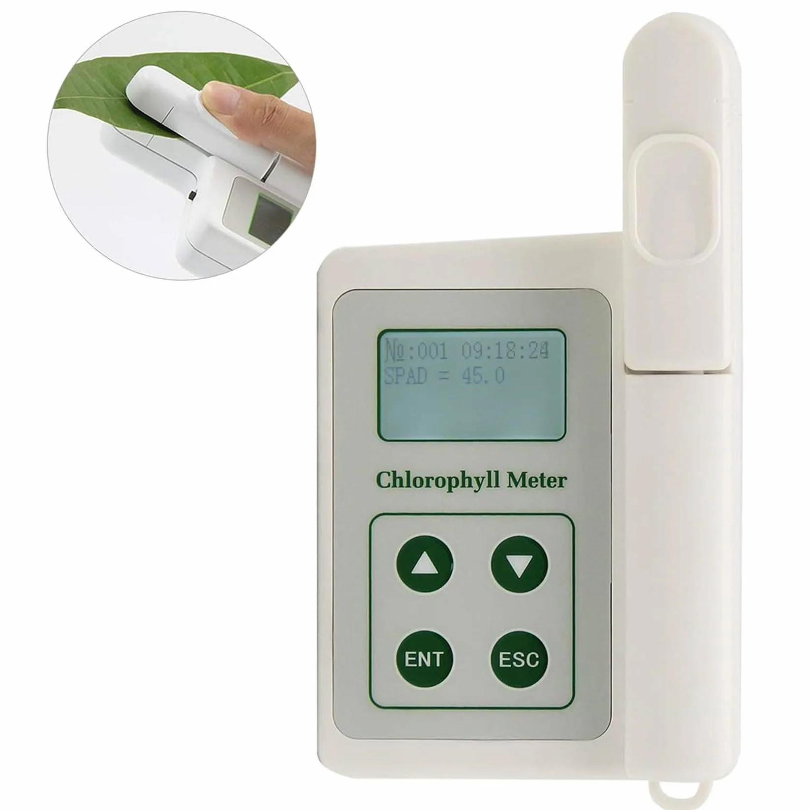 Medidor de Clorofila SPAD Portátil 0.0-99.9 Detector de Mano Analizador de Plantas