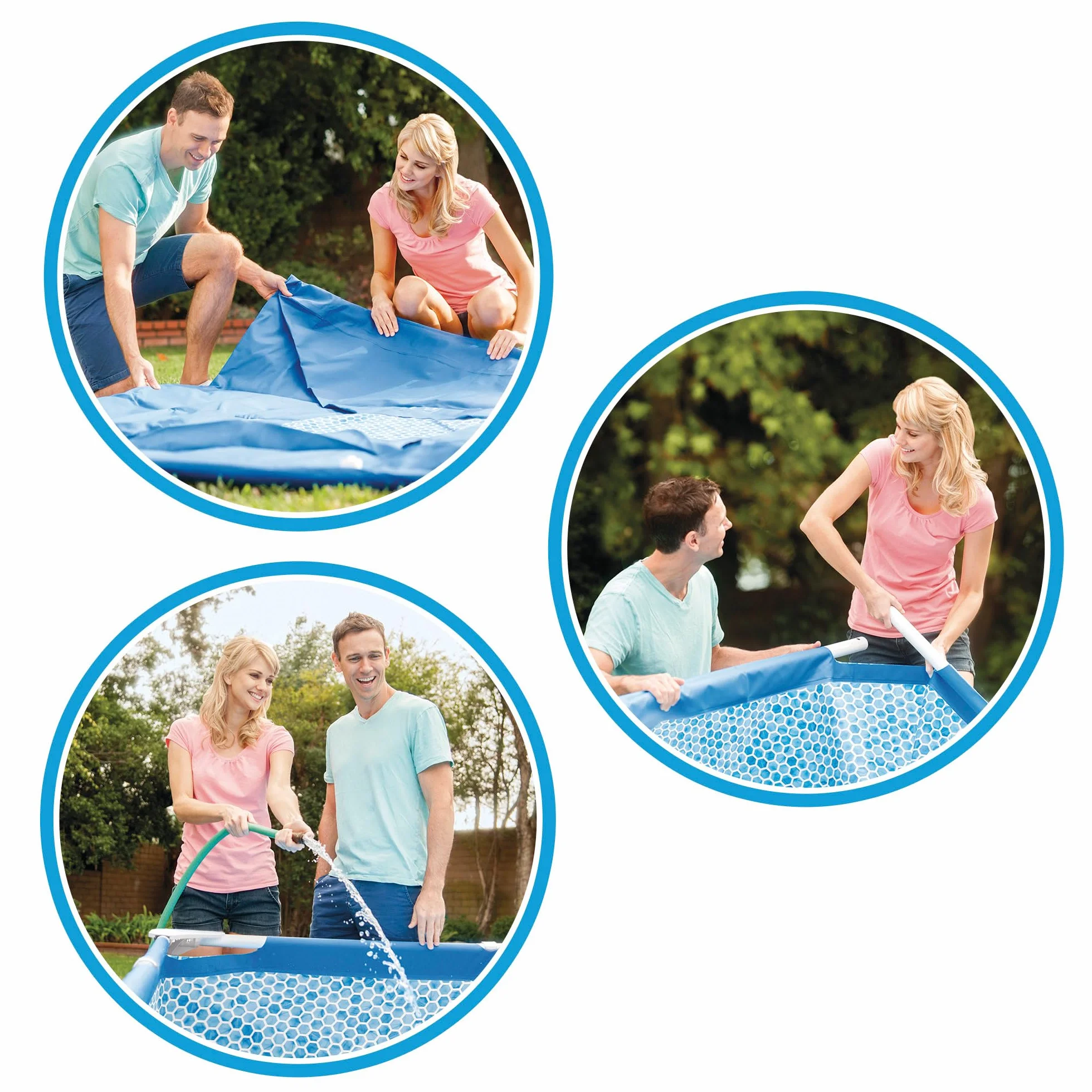 Intex Piscina Desmontable Redonda Metal Frame 244x51 cm 1828 litros Triple Capa