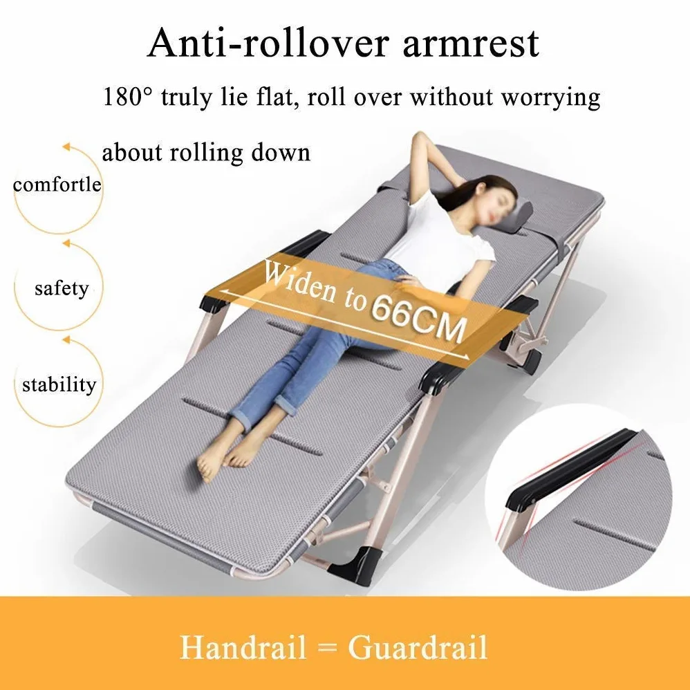 Silla reclinable plegable, silla portátil de camping al aire libre, tumbona de gravedad cero para terraza, playa y jardín