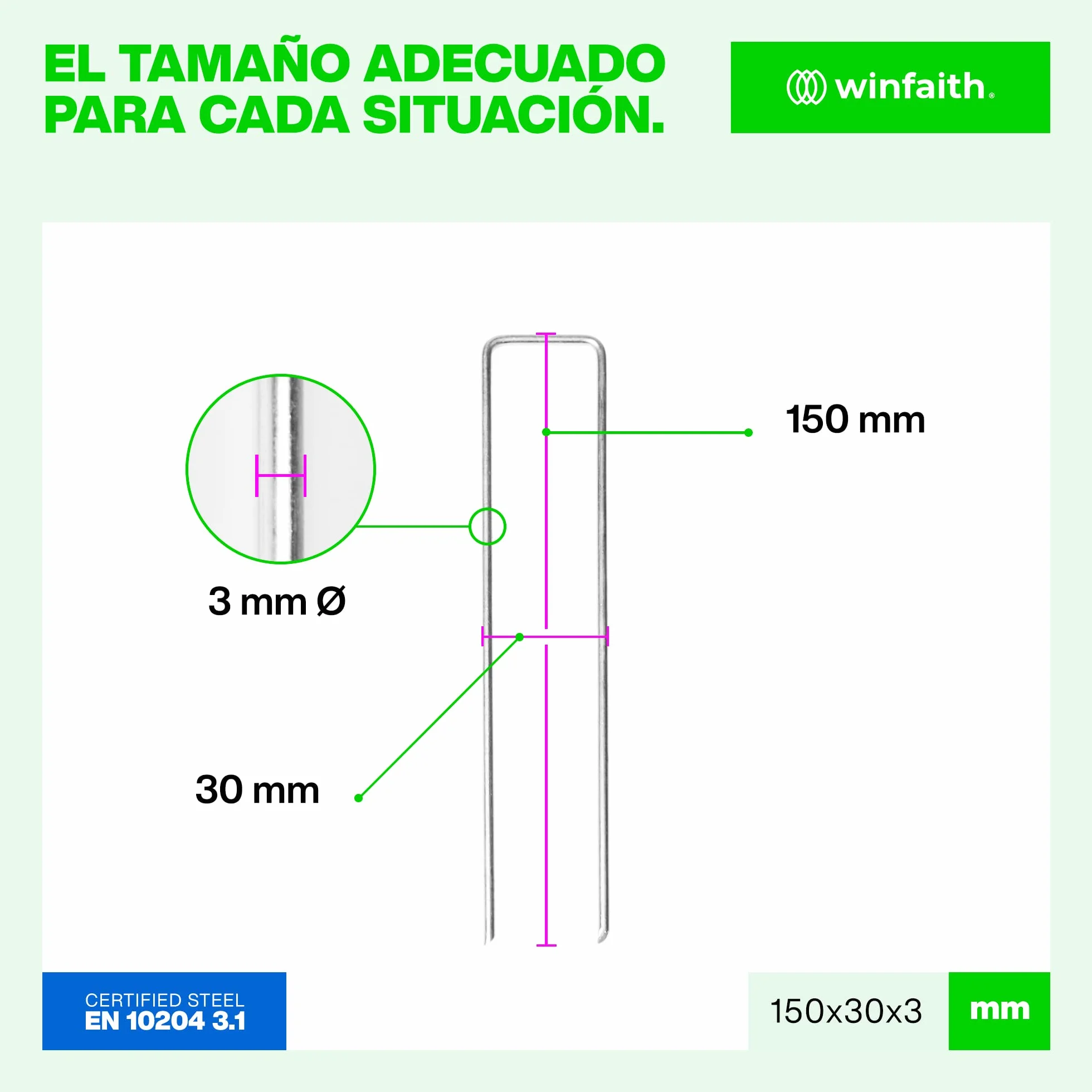 Grapas Malla Antihierbas Acero Galvanizado Oxido Cesped Artificial Jardin 100 Unidades