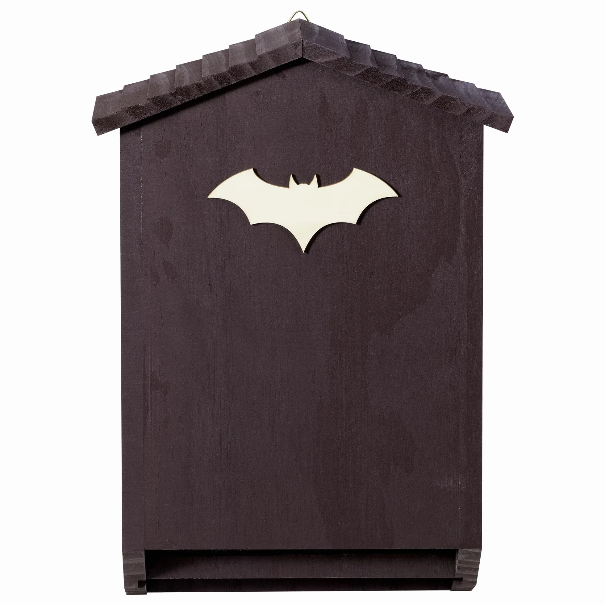 Navaris Casa para Murciélagos de Madera de Pino – Nido para Murciélagos con 2 Compartimientos, para Acoplar a Postes y Paredes