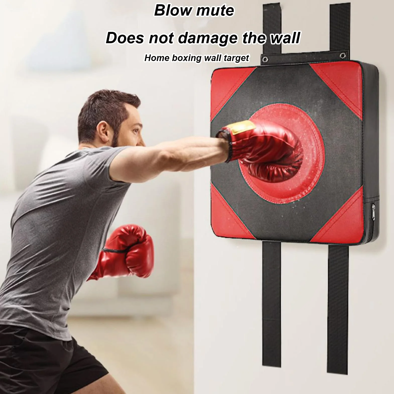 Almohadilla de impacto montada en la pared 30x30 cm para boxeo espuma de poliuretano piel sintética