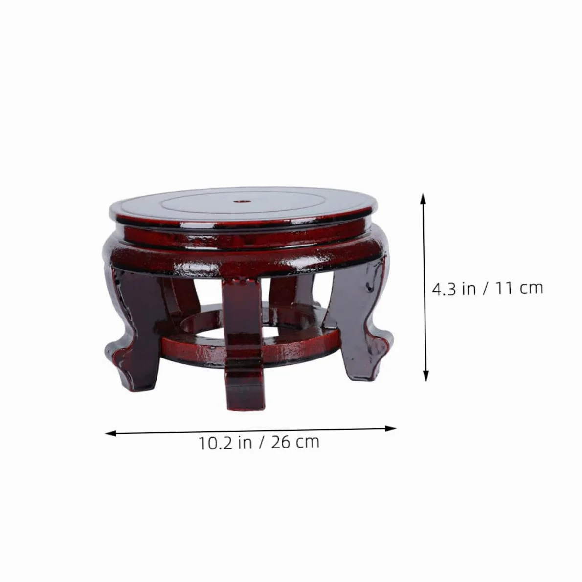 Yardwe Soporte Base Puntos para de Maciza Apoyo Madera de Macetas o y Estables , Redonda Adecuado para Plantas Sala Entrada