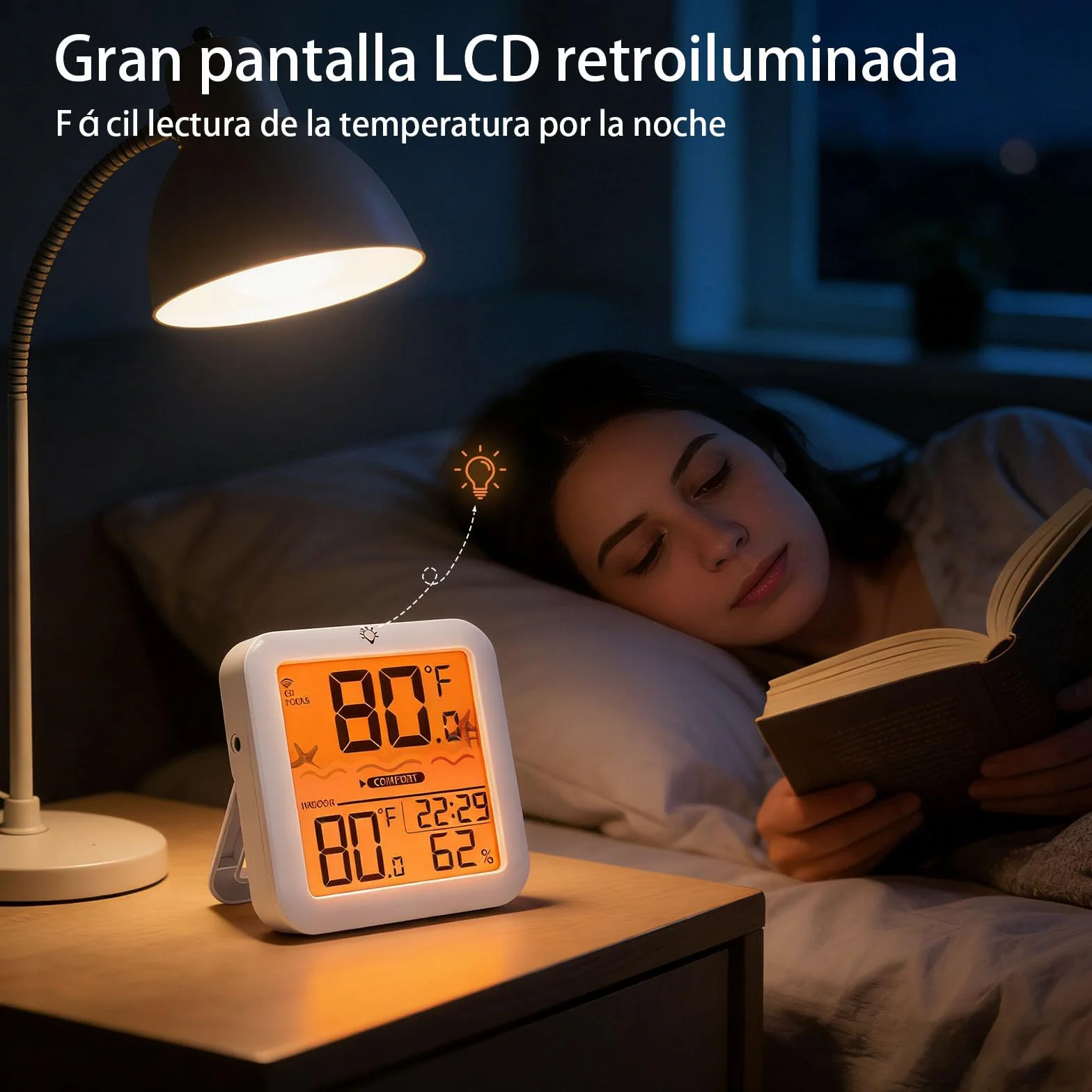 Termómetro inalámbrico para piscina flotante IP68 pantalla digital 100 m alcance