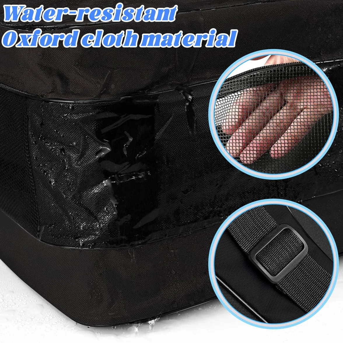 Mochila para Patines en Línea 3 Compartimentos Casco Protecciones Negro