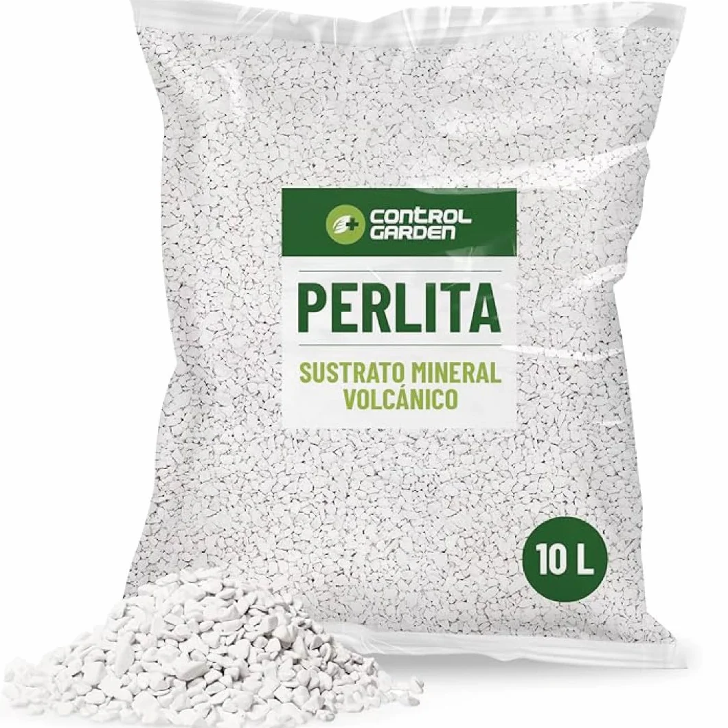 Perlita 10L Sustrato Natural para Plantas y Cultivos Interior Exterior