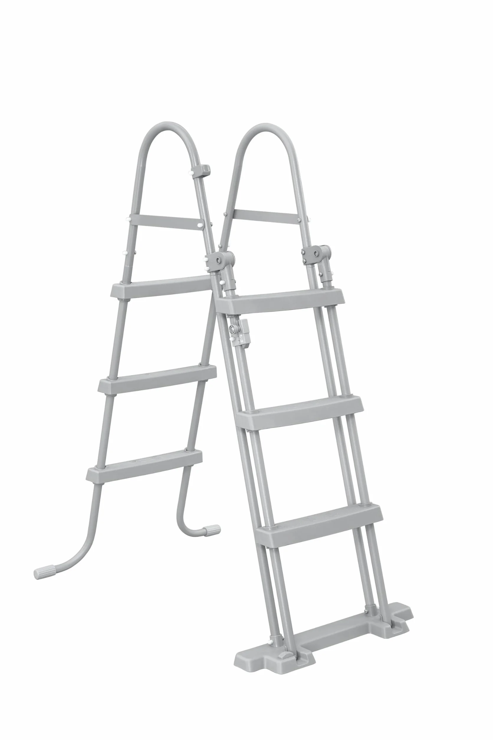 BESTWAY Escalera para Piscinas Desmontables Flip & Lock 108x71,4x138 cm Plateado