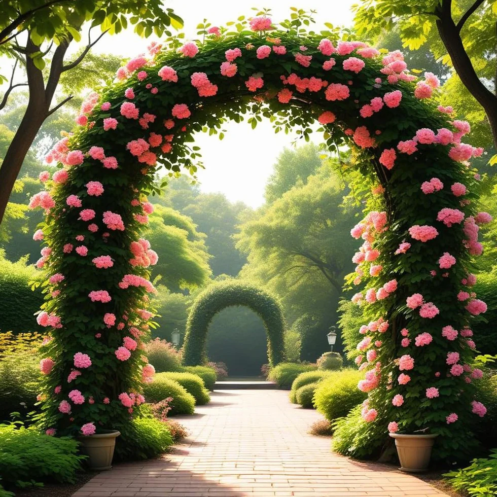Arco De Rosas Y Plantas Trepadoras De Jardín, Decoracion Patio Arch De Metal, Tutor Enrejado para Al Aire Libre, Soporte De Flores para Boda, Fiesta, Ceremonia Exteriores(Black,W120 x H220cm)