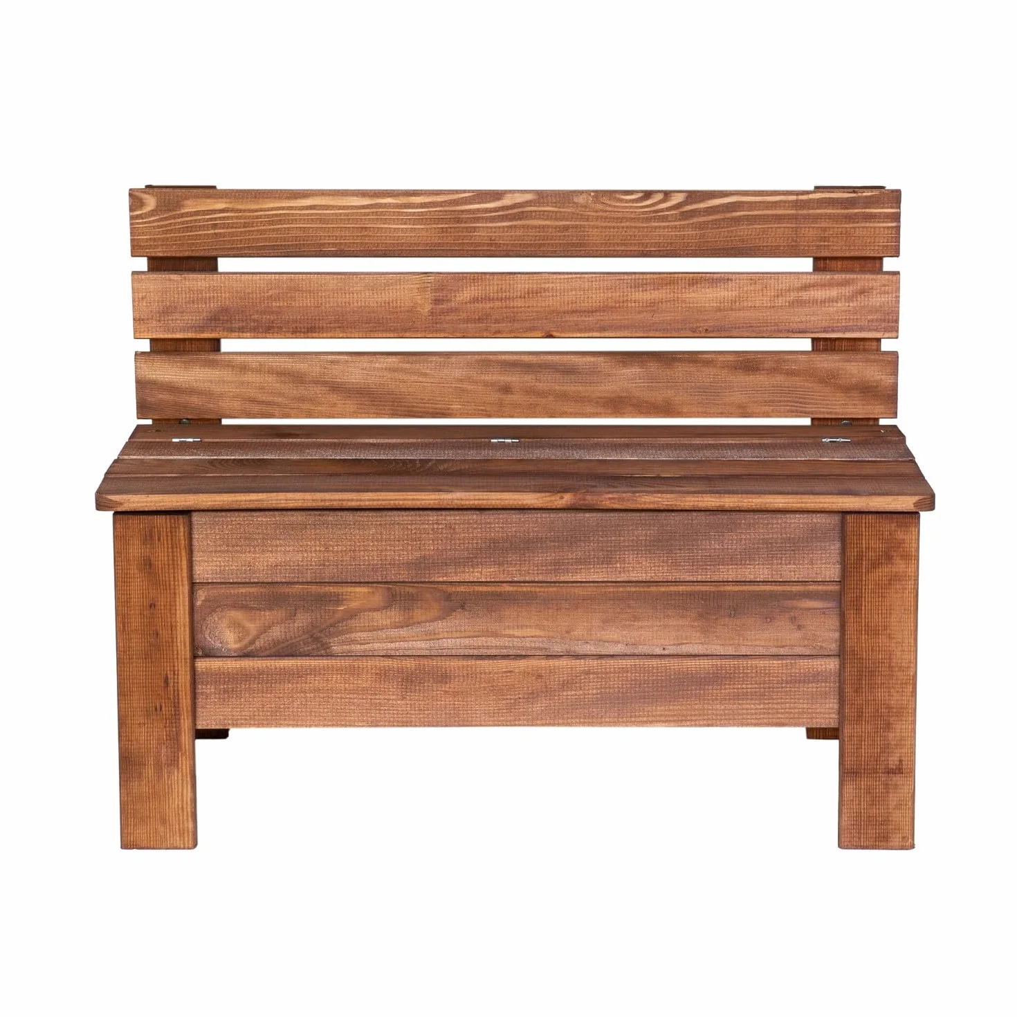 Arcón de Jardín 111 L Madera Maciza de Pino 71x54x29 cm Marrón Caja de Almacenaje
