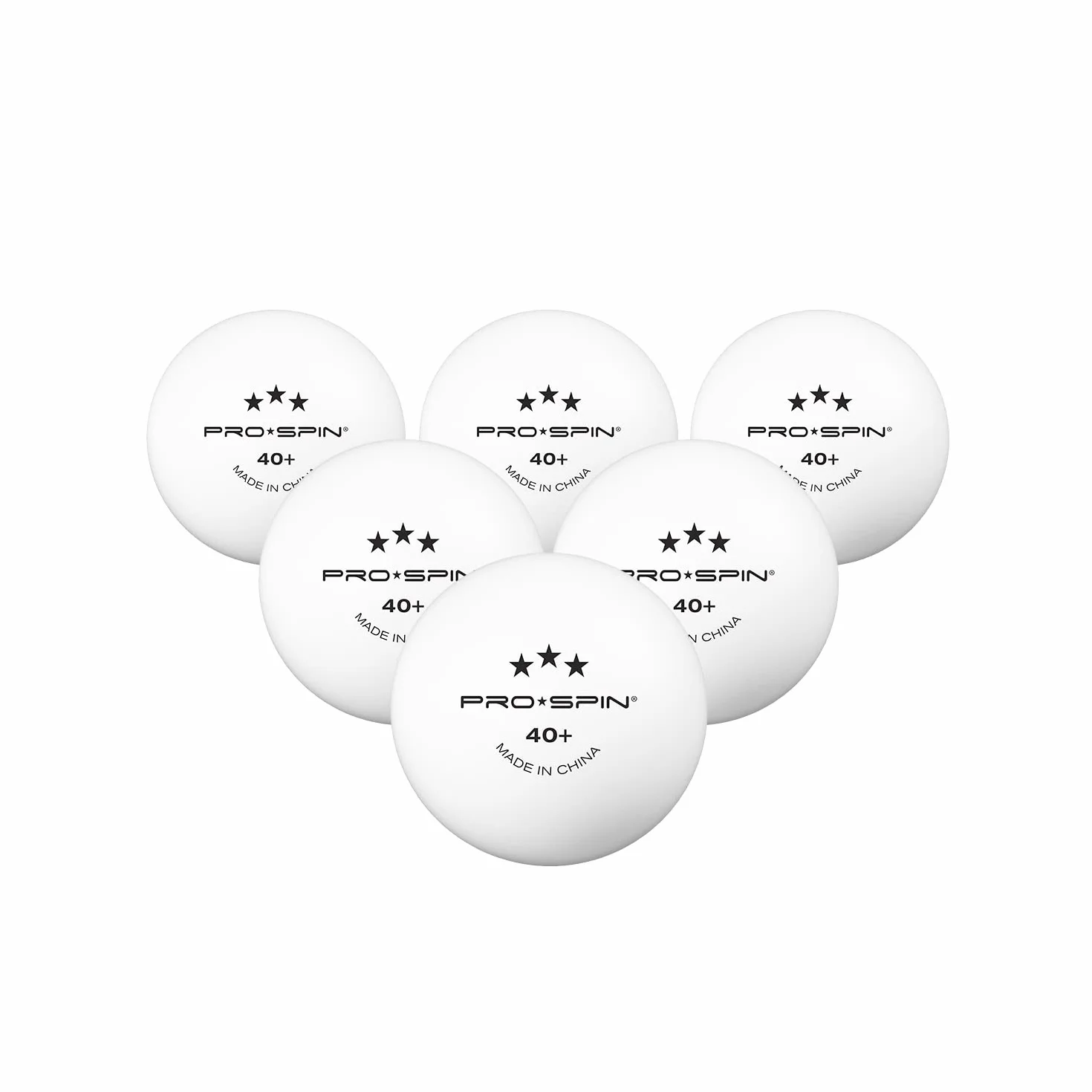 PRO-SPIN Pelotas de Ping Pong 3 Estrellas ITTF ABS 40+ Alto Rendimiento Tenis de Mesa Profesional