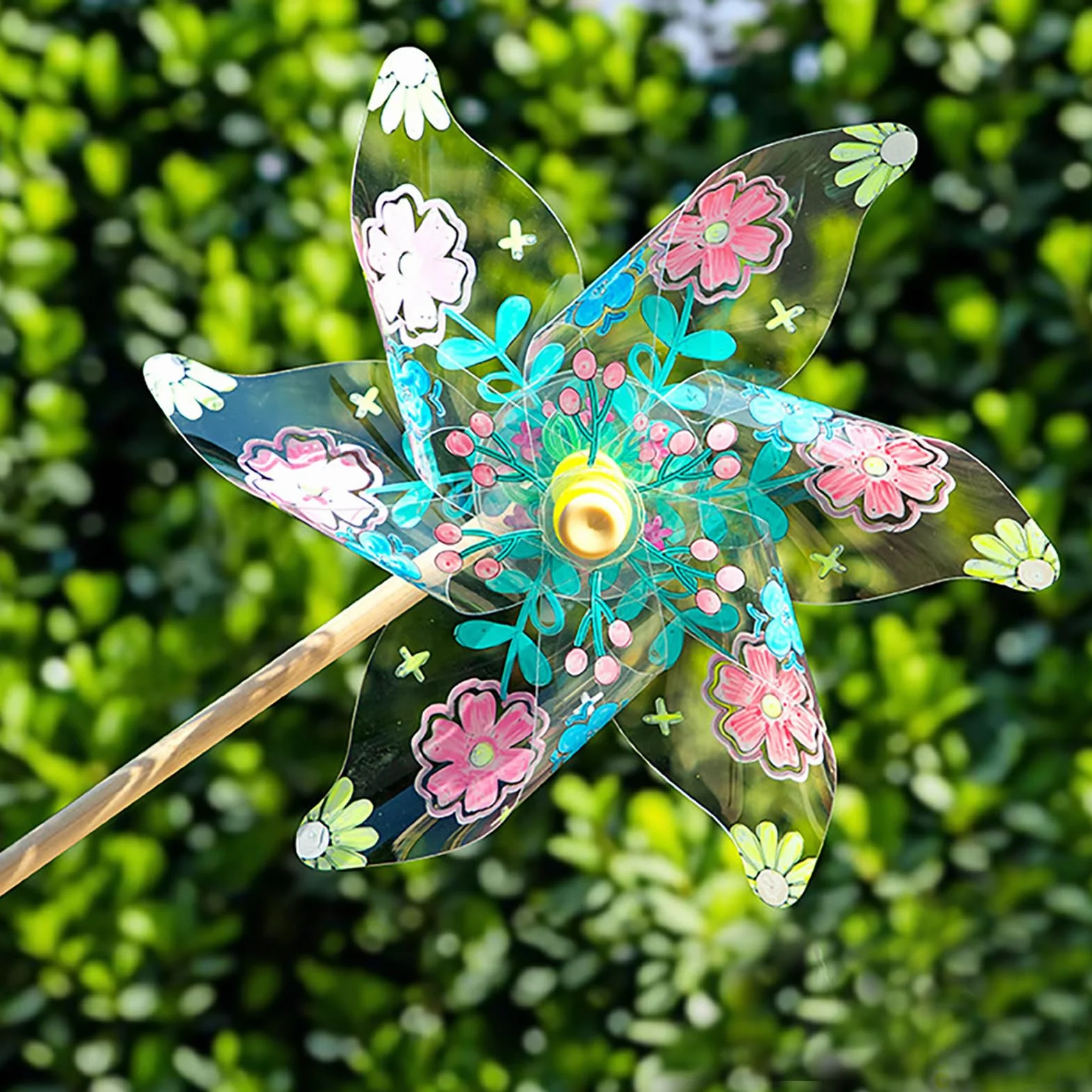 Molino De Viento Juguetes - Molinillos Hechos A Mano para Jardín Giradores De Viento | Actividad De Manualidades Y Arte Construye Y Colorea Tu Propio Molinete para Jardín Patio Parque Playa