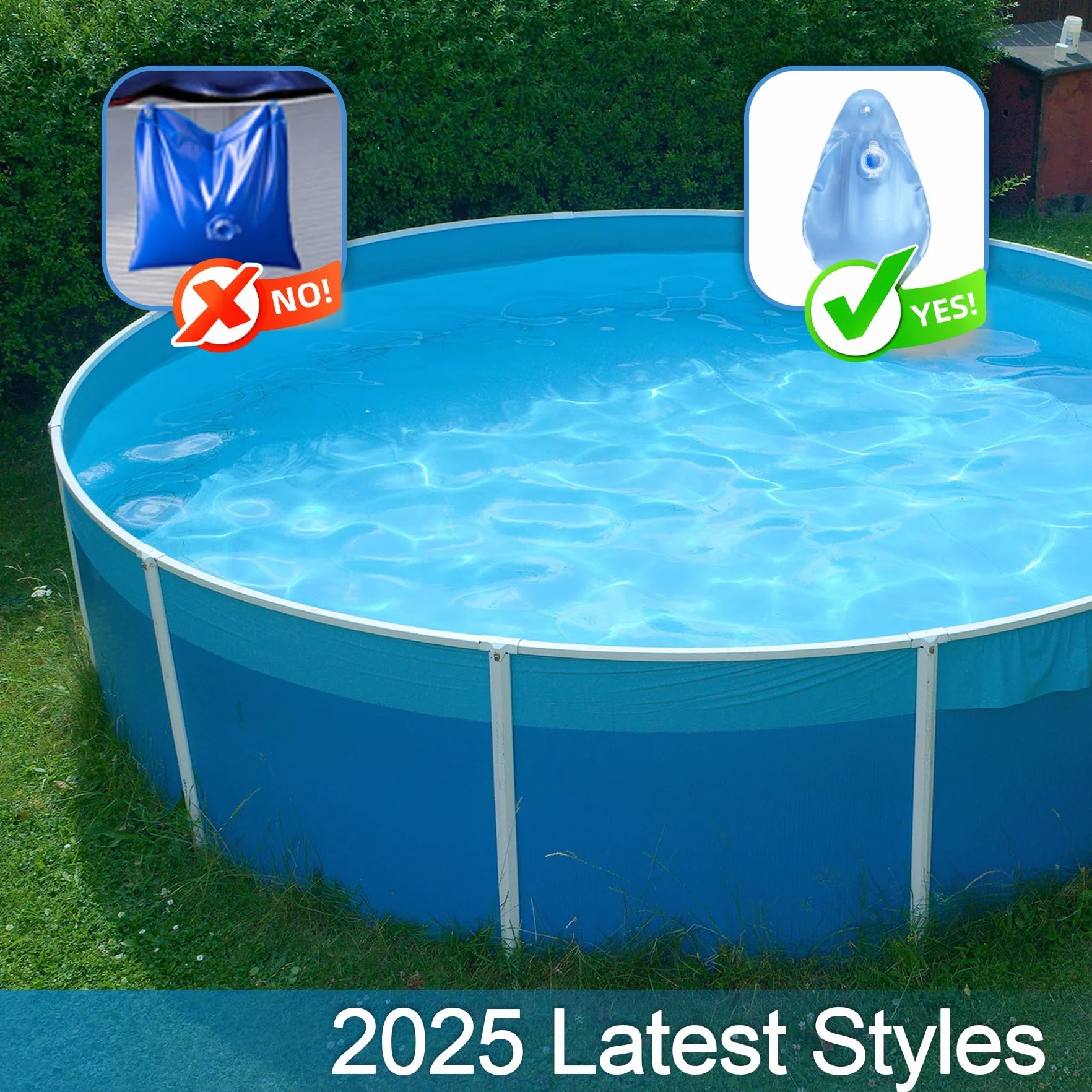 TZEKING 12 Unidades Bolsa Colgante para Cubierta de Piscina, Pesas con Gancho, PVC a Prueba de Fugas