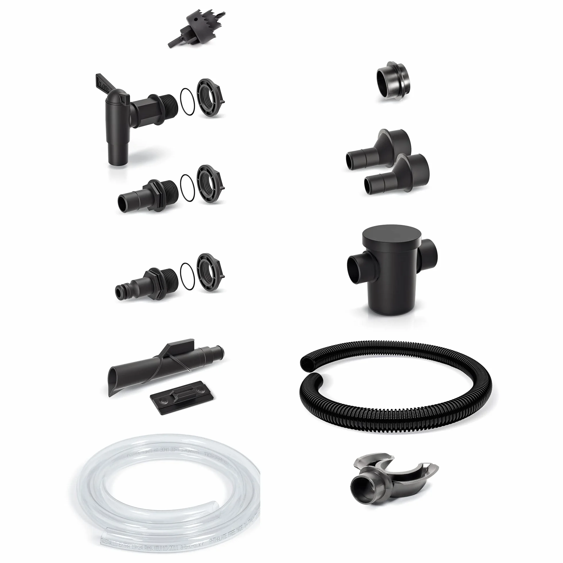 Prosperplast Barril de captación de agua Smooth 120l 696 x 594 x 610 mm con accesorios