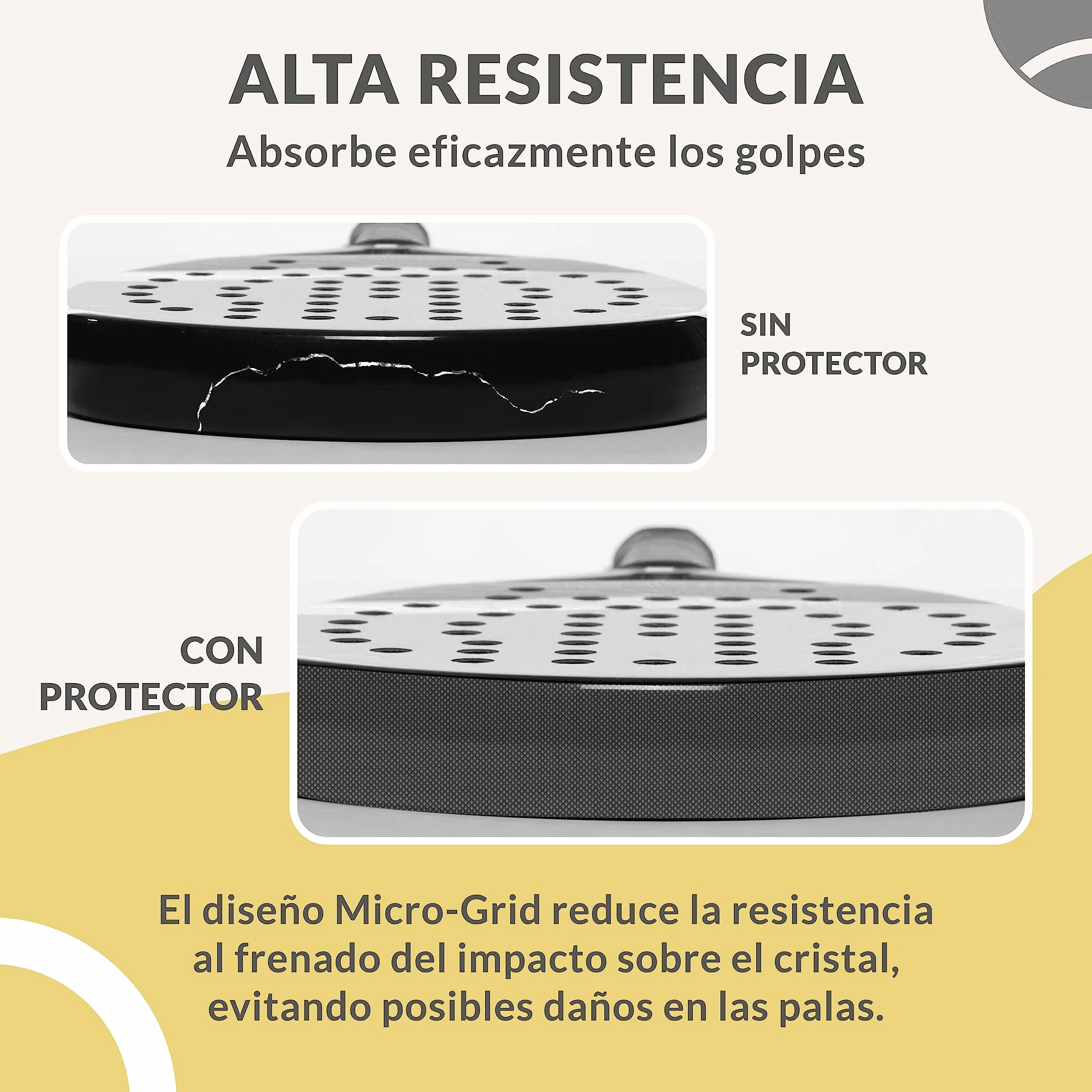 PALBEA Protector Pala de Padel Transparente 35x370mm - Accesorio Duradero y Ligero