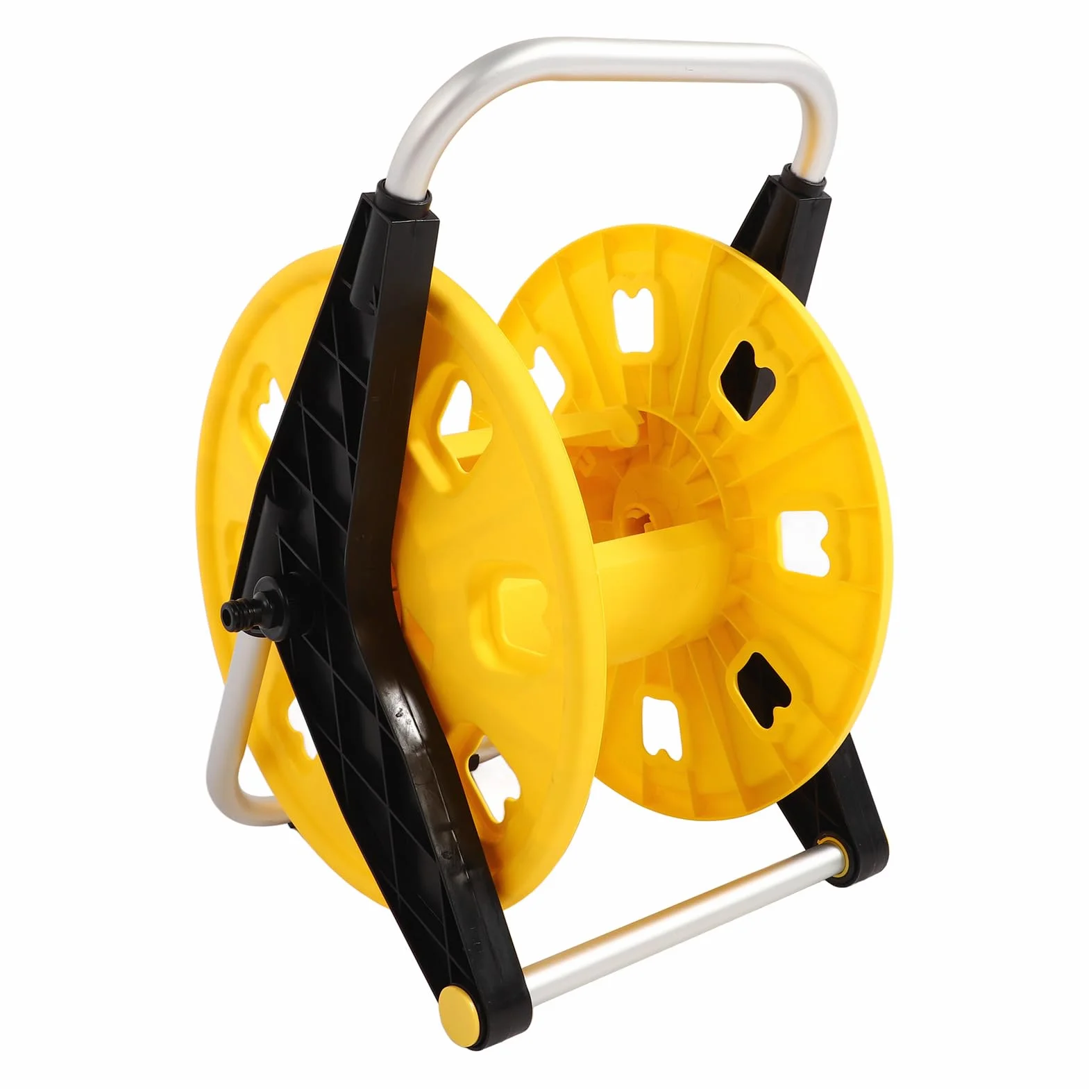 Carrete de manguera de jardín Material portátil Material para jardines Amarillo H 3050S Patios céspedes