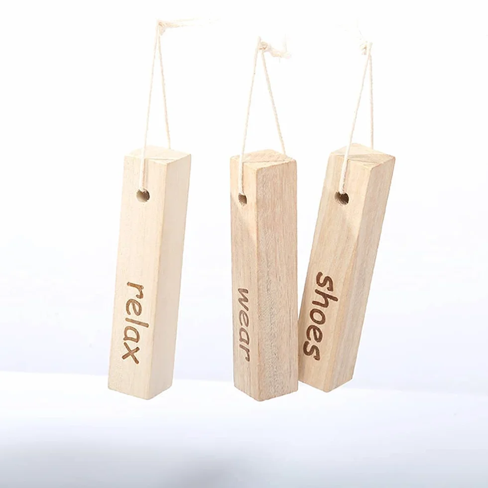 Haihaz 20 Piezas Bloques de Madera de alcanfor,Insectos Alcanfor Control de Polillas para Armario Cajón Ropa Armario repelentesdepolillasNaturalesprotección para madera para la ropa el armario