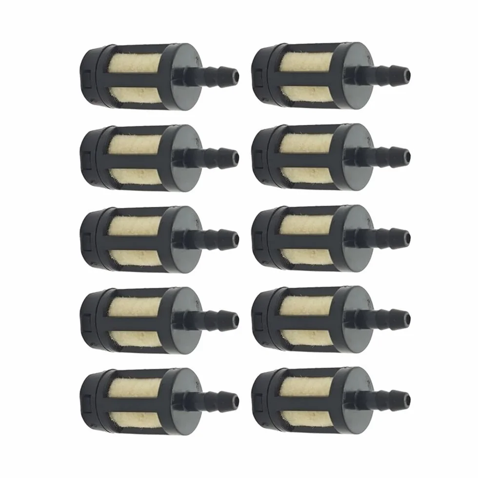10 filtros de Combustible Aptos for maquinaria de jardín, motosierras, sopladores, carburadores y Herramientas de jardín.