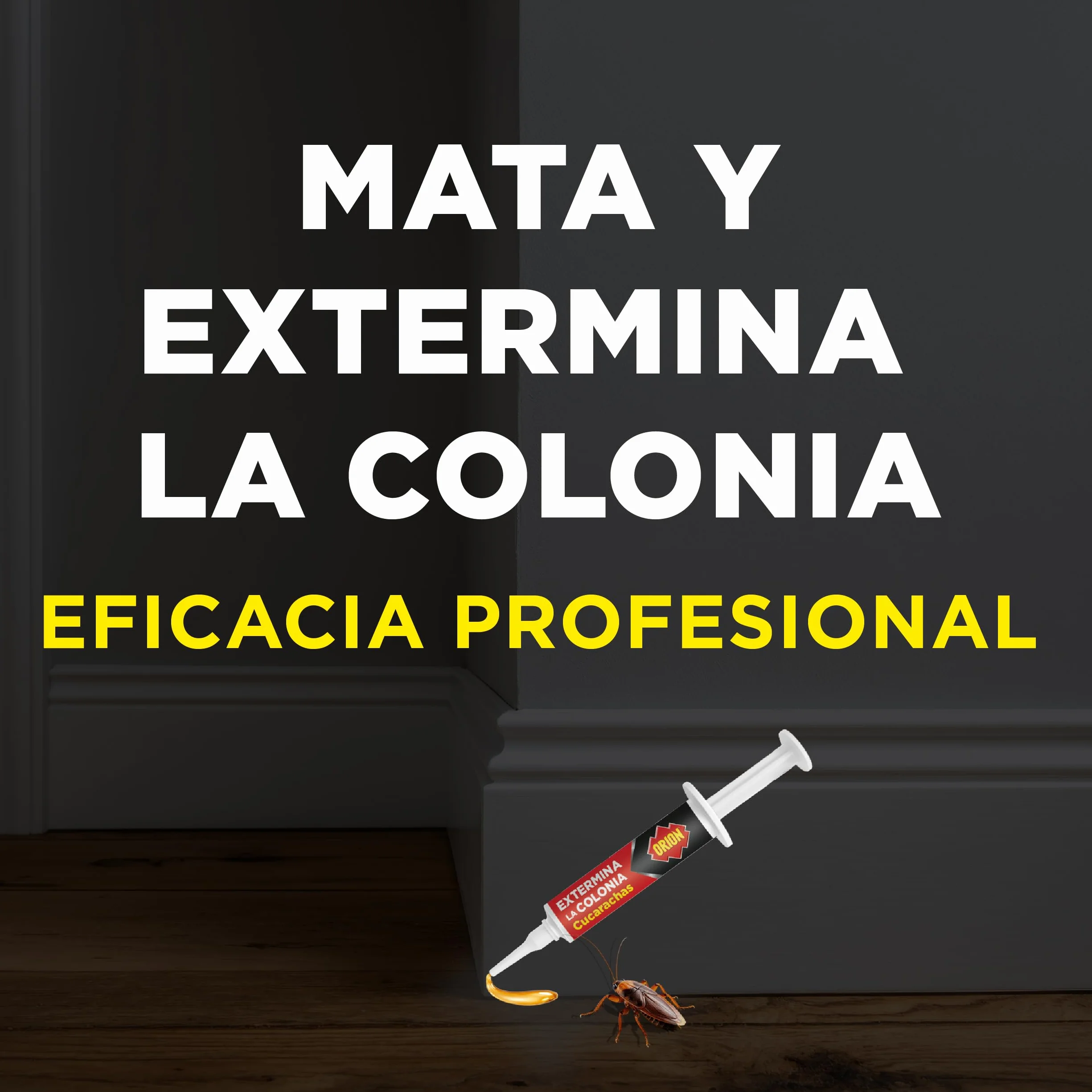 Orion Jeringa Mata Cucarachas Gel Alta Atracción 10g