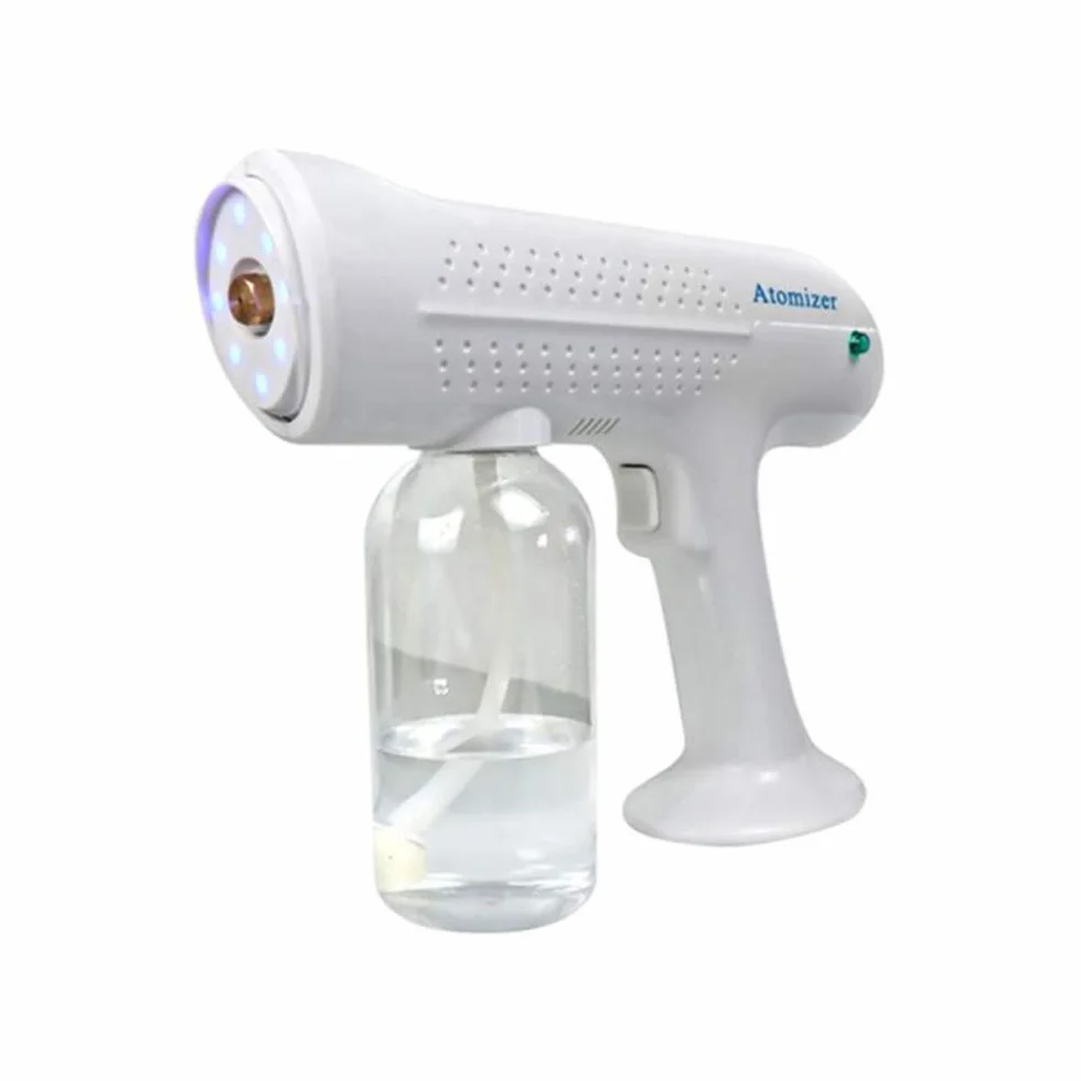 Máquina nebulizadora inalámbrica, pulverizador desinfectante Máquina atomizadora Desinfección portátil azul Vapor Eléctrico Nebulizador portátil Batería para el hogar Pistola pulverizadora Recargable