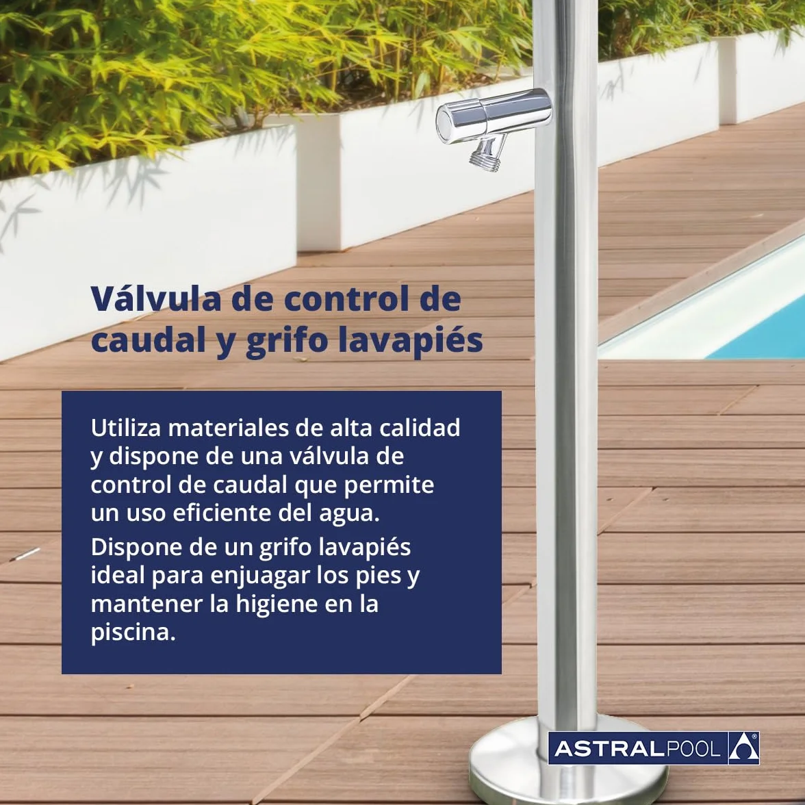Astralpool Angel Piscina Ducha con Lavapies 52718
