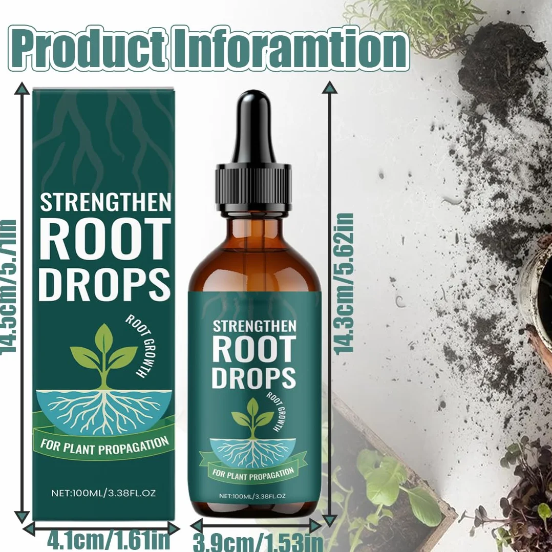 Gotas de Enraizamiento de Plantas, Solución Nutritiva, 100 ml