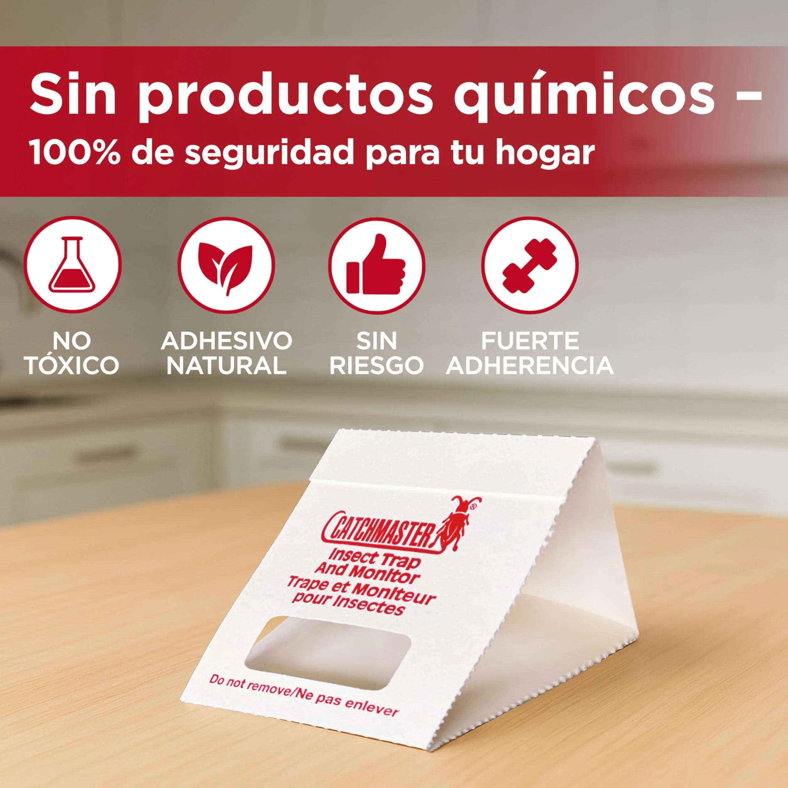 Catchmaster 100i Trampas para Cucarachas 30 Piezas Adhesivas Sin Veneno