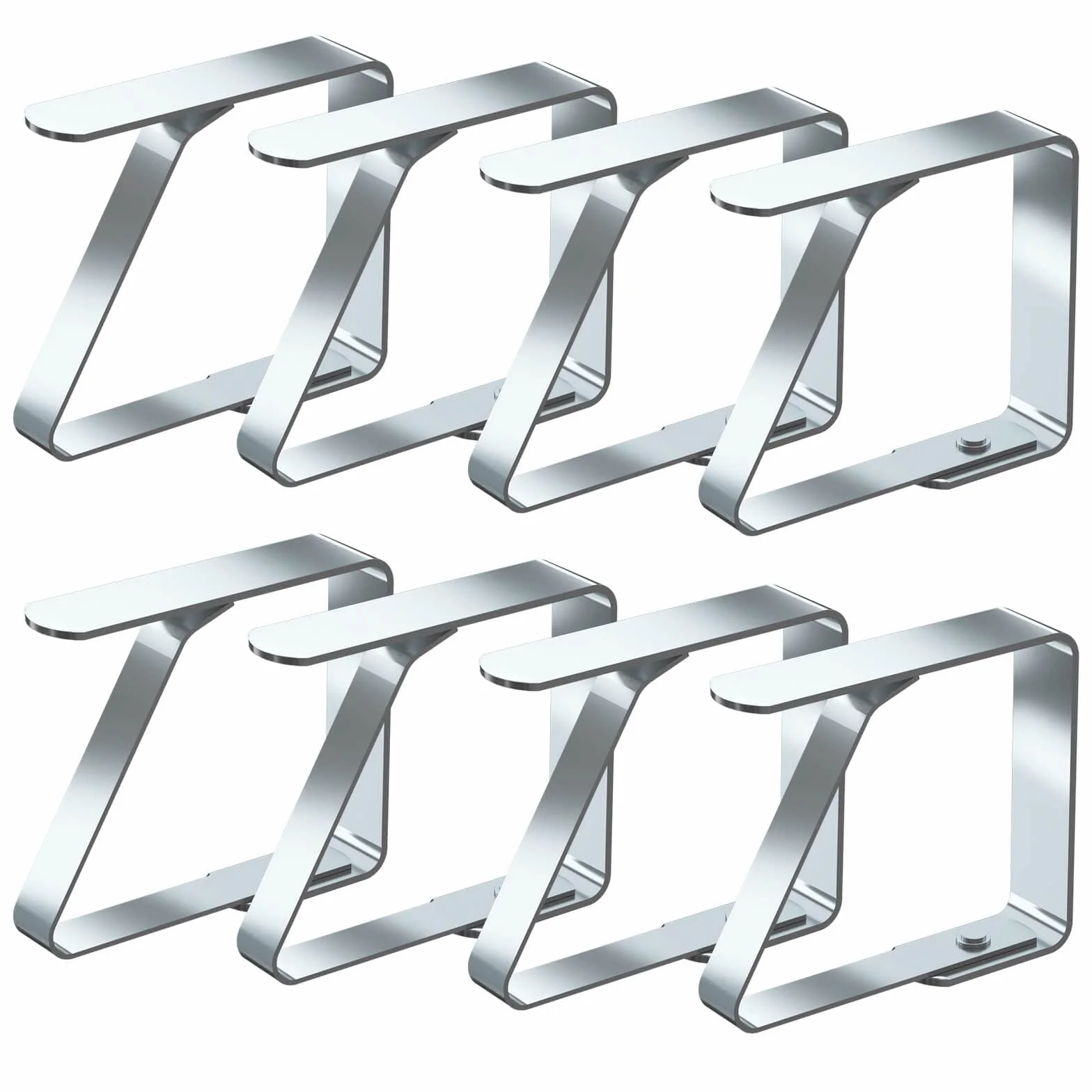 Blooven 8 Piezas Pinzas Sujeta Manteles Acero Inoxidable para Mesas 1-3 cm