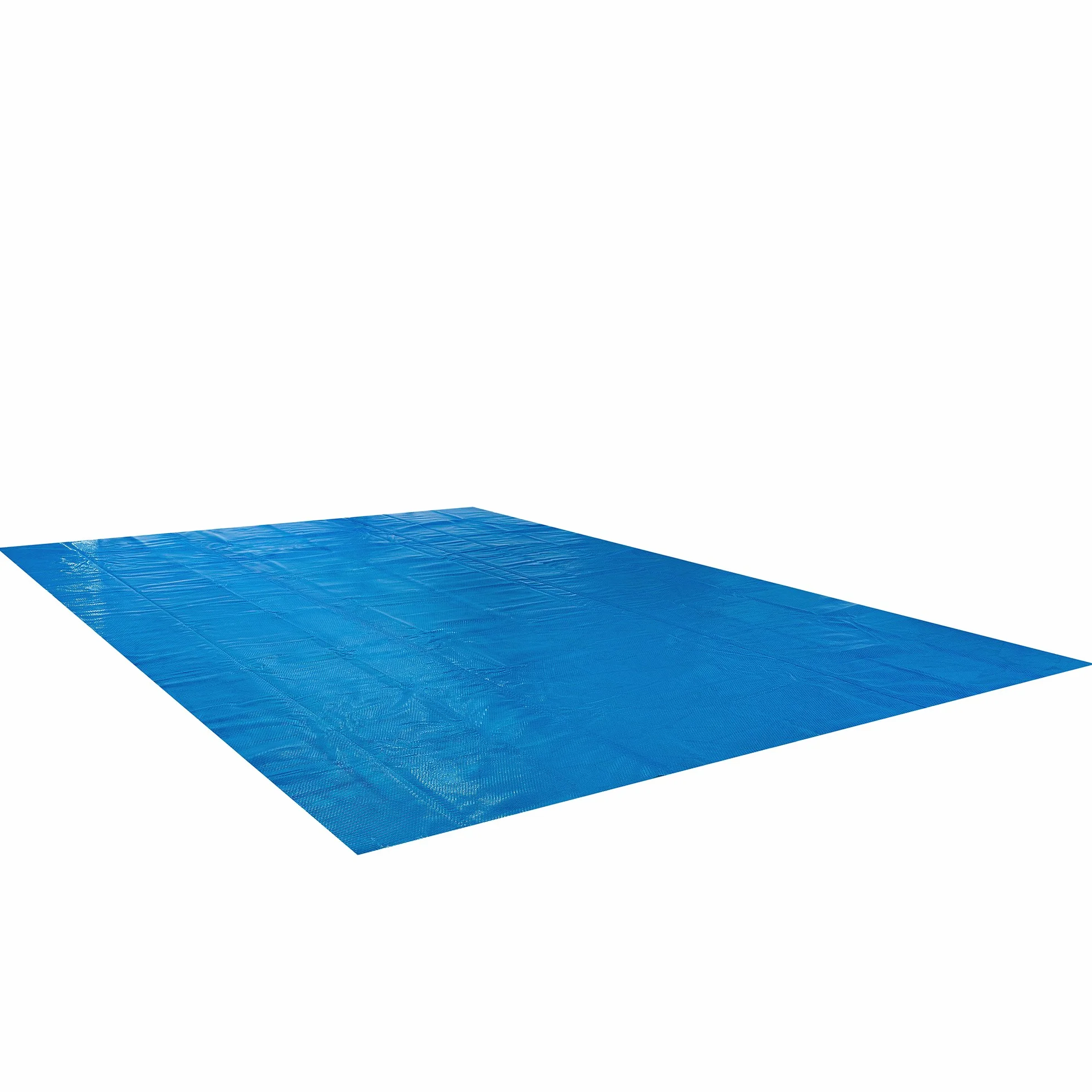 Arebos Cubierta Solar para Piscina 500 x 800 cm 400 micras Rectangular Acortable Azul