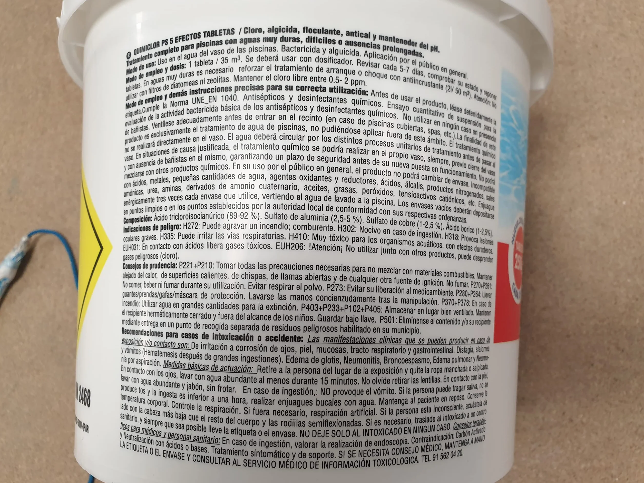 Quimicamp 201805 Cloro Antialga Quimiclor Tab. 200G