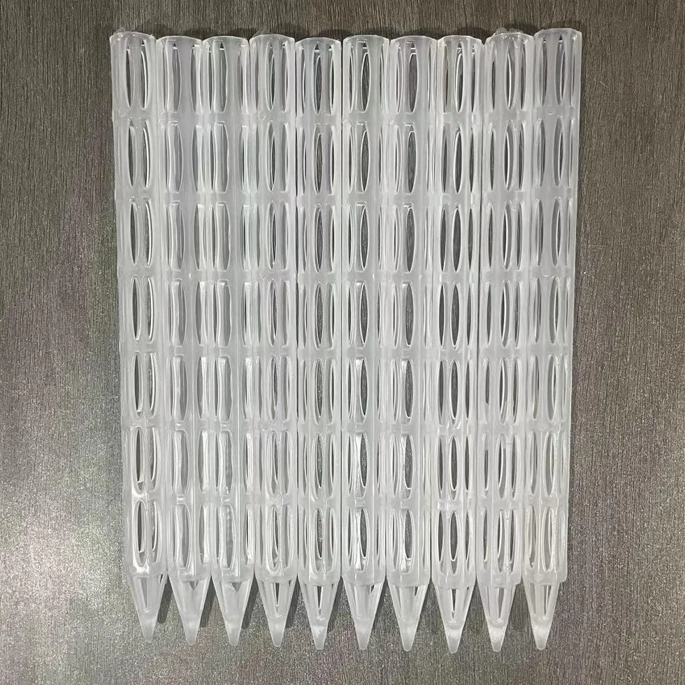 Tubos de Drenaje de Plantas Transparentes Plástico Transpirable 10 Piezas