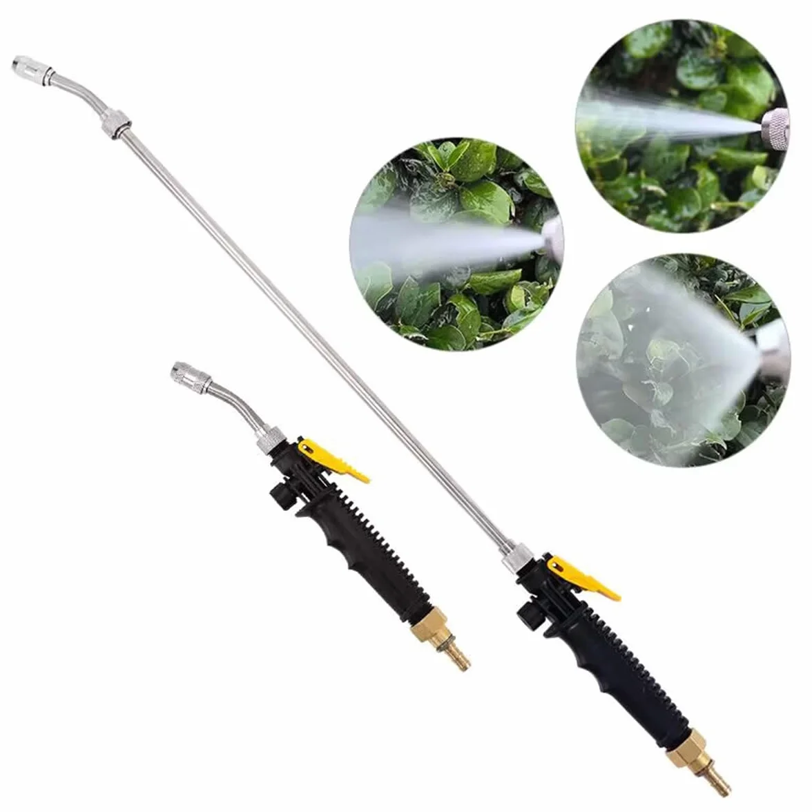 Pulverizador de varilla de riego de jardín, lanza de acero inoxidable de 72 cm con boquilla ajustable, paquete de 2 para pulverizadores P2800 y P2803