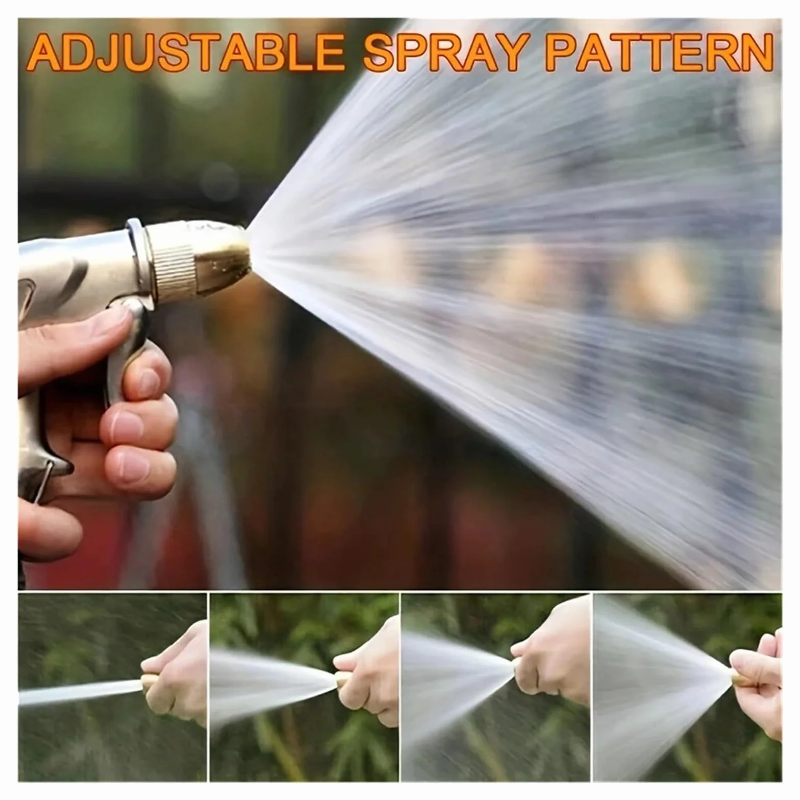 Pistola De Agua Alta Presión Portátil, Limpieza Metales Ajustable, Máquina Lavado Coches, Manguera Riego Jardín, Boquilla Rociadora, Espuma PrevencióN De Fugas De Alta PresióN