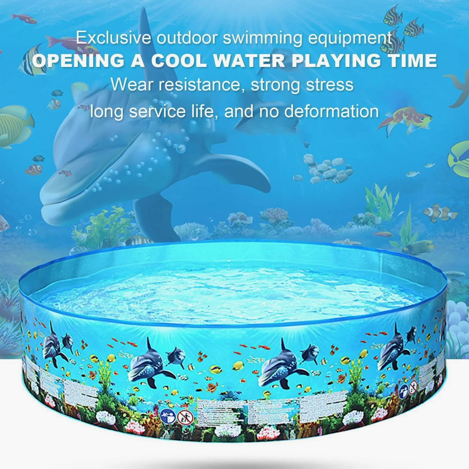 Piscina Plegable Portátil Infantil Bañera Natatoria No Inflable para | Piscina Plegable con Agua Para Jardín, Patio, Patio Trasero, , Césped, Terraza, Verano, Adultos y Niños