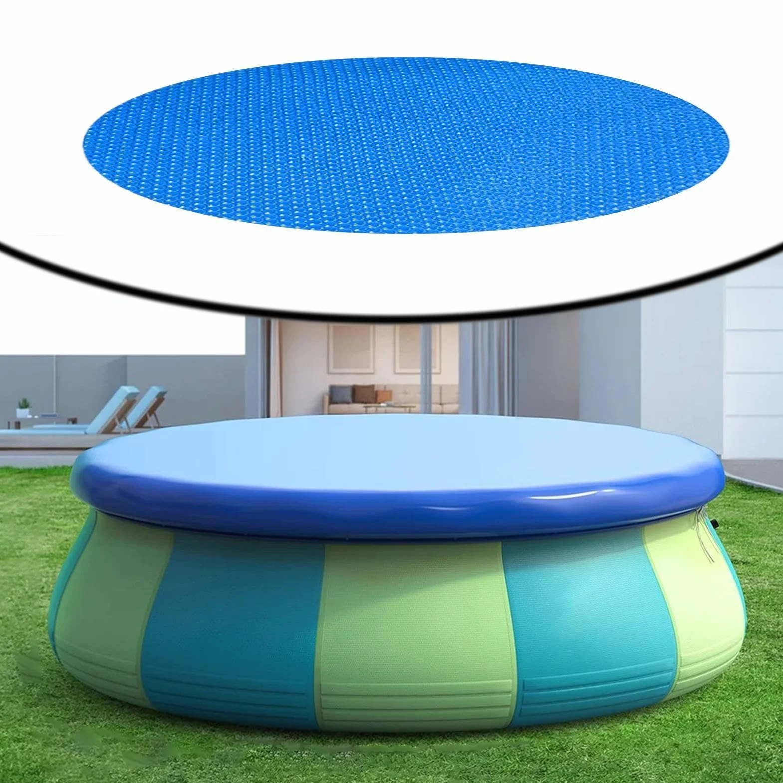 Manta Solar Protectora de Piscina Escudo Retentor de Calor Alta Resistencia Recortable