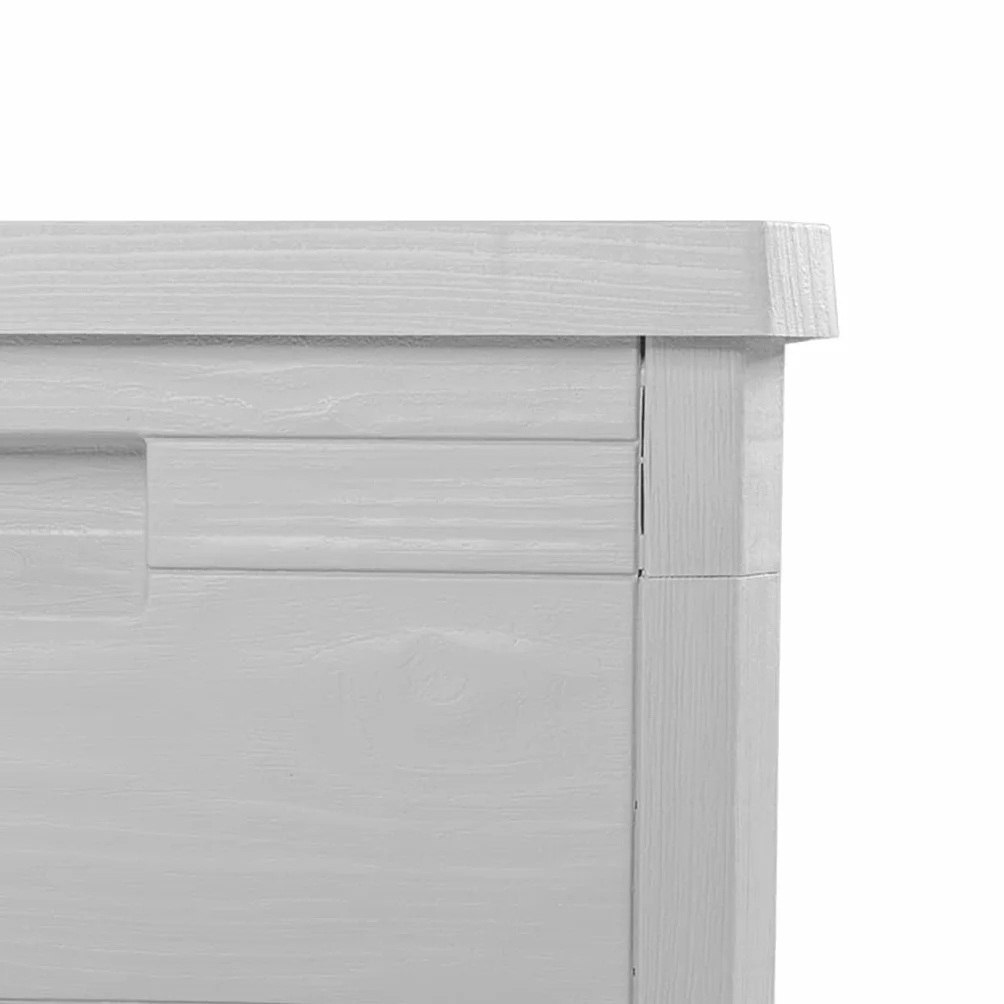 VidaXL Baúl para Cojines de Jardín Polipropileno Gris 77,5x44,5x53 cm Caja de Almacenaje