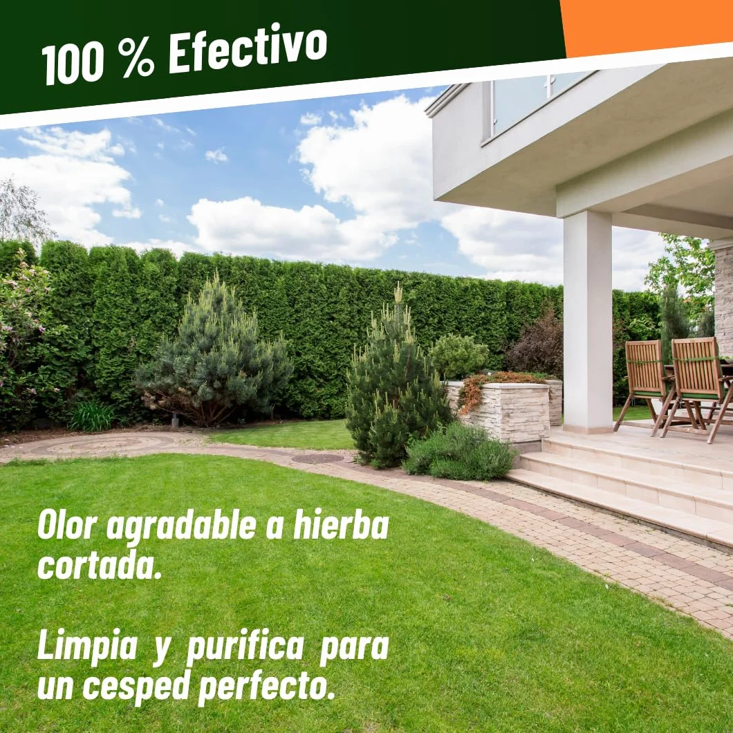 Higienizador para Césped Artificial Concentrado con Dosificador Automático Hasta 400m² Aroma a Hierba Recién Cortada