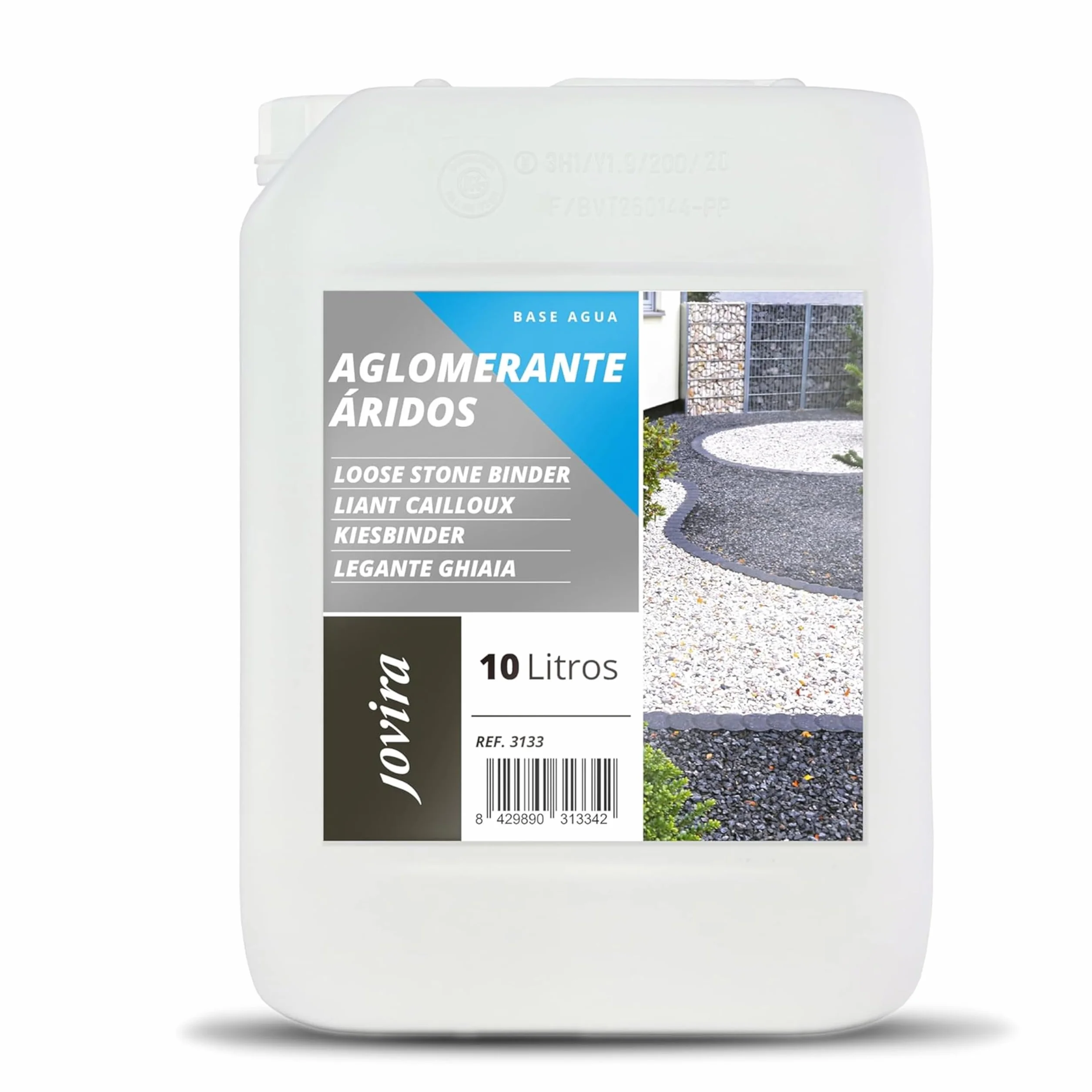 JOVIRA PINTURAS Aglomerante de Áridos 10 Litros C-1 estabilizador para Piedras y Rocas de Jardin